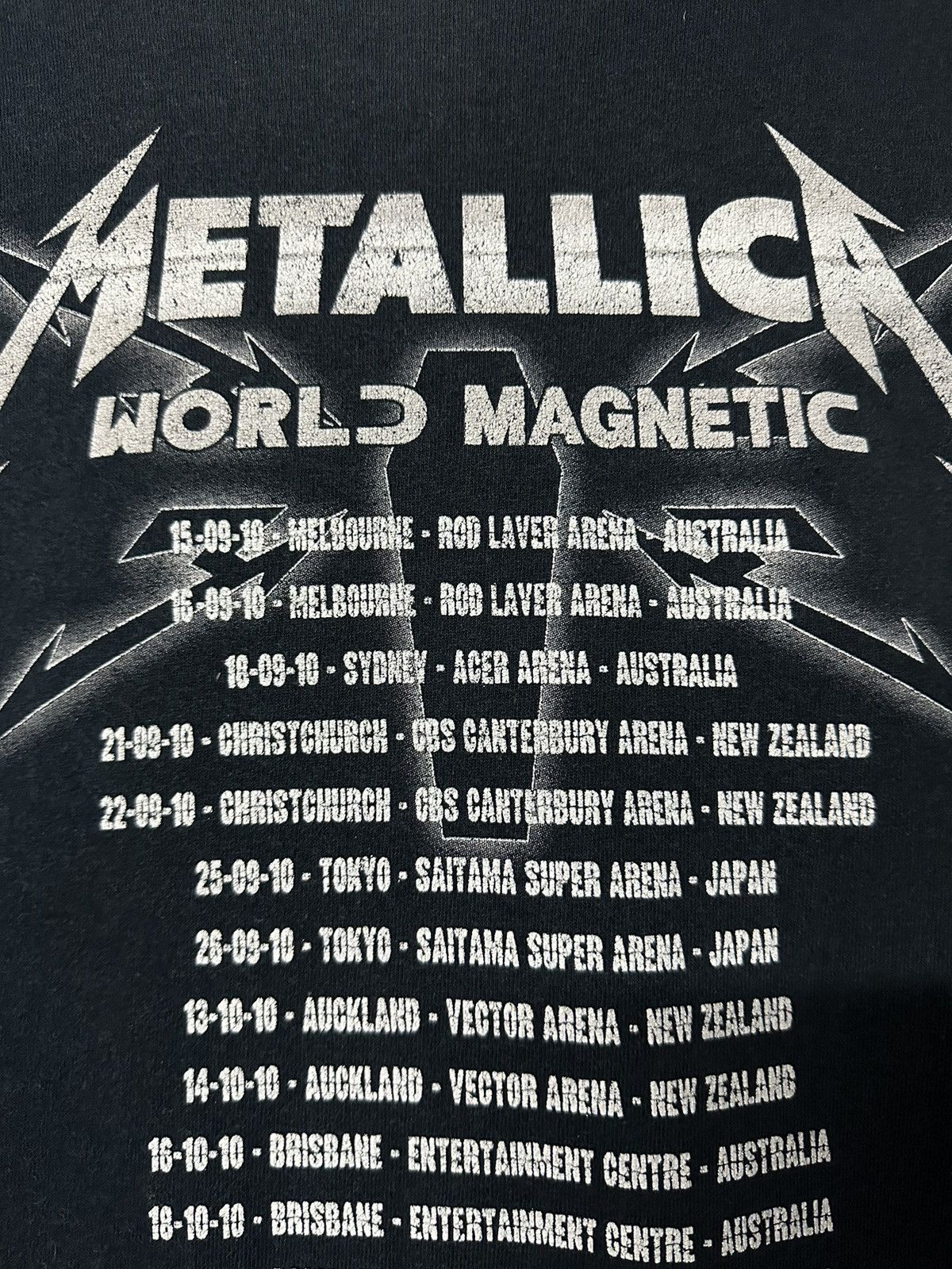 Band Tees × Vintage Vintage Metallica Magnetic Tour Faded Tee Size US L / EU 52-54 / 3 - 10 Thumbnail