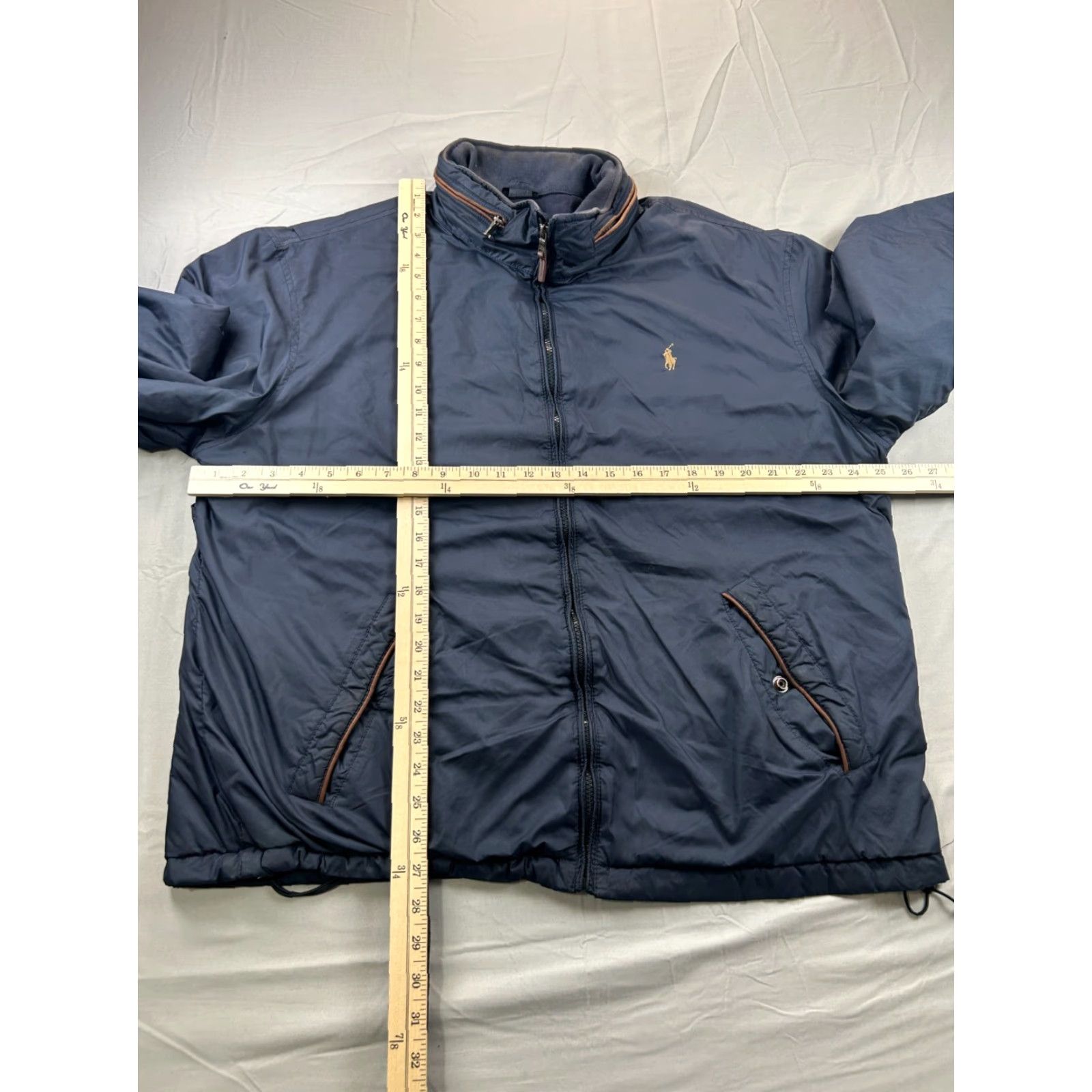 Polo Ralph Lauren Polo Ralph Lauren Softshell Jacket XL Zip Up Packable Windbreaker Navy Blue Polo Ralph Lauren Size US XL / EU 56 / 4 - 6 Thumbnail