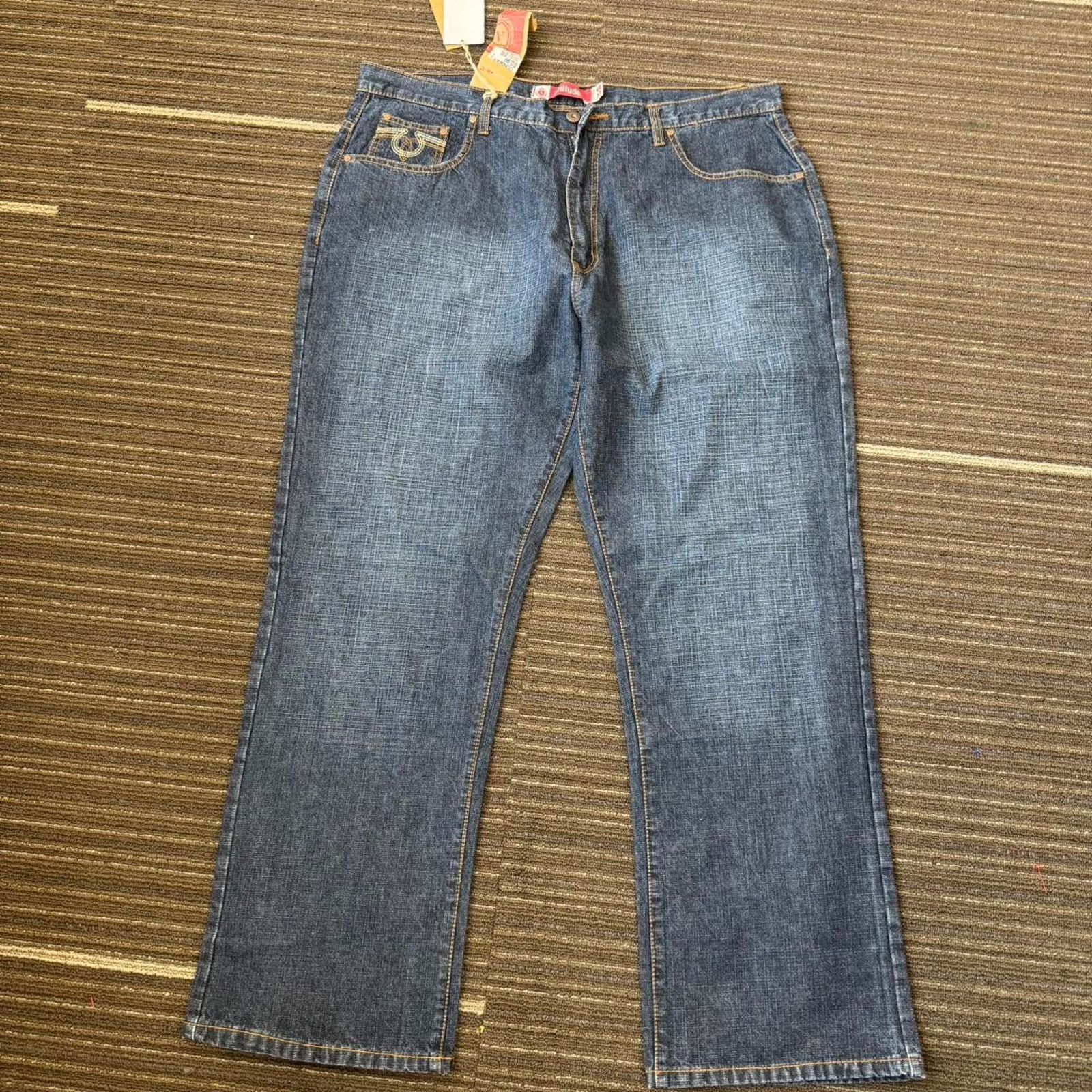 Vintage Vintage 90s y2k baggy Attitude branded denim jeans Size US 40 / EU 56 - 3 Thumbnail