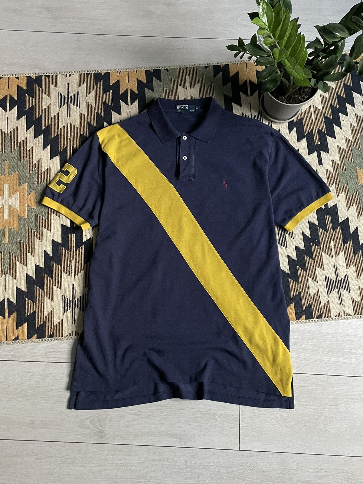 Vintage Vintage Polo Ralph Lauren Big Logo T-shirt Size US XL / EU 56 / 4 - 1 Thumbnail