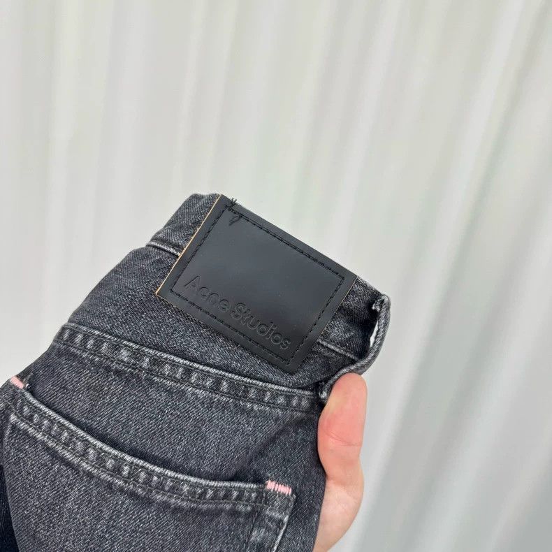 Acne Studios Acne Studios Black and grey washed leather brand jeans Size US 27 - 5 Thumbnail