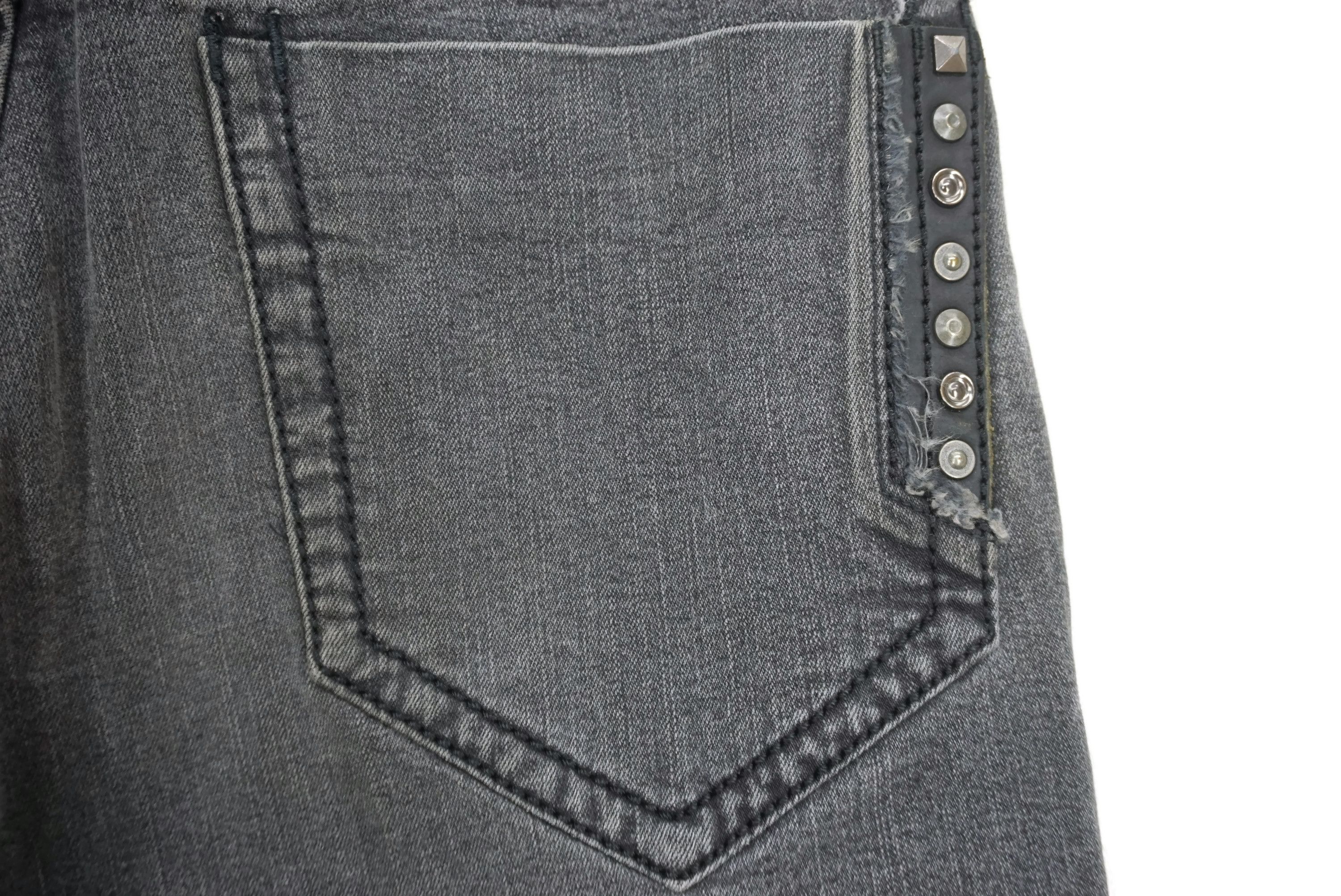 Japanese Brand Black Pia Jeans Size W30xL34.5 Made in Japan Studded Denim Size US 30 / EU 46 - 7 Thumbnail