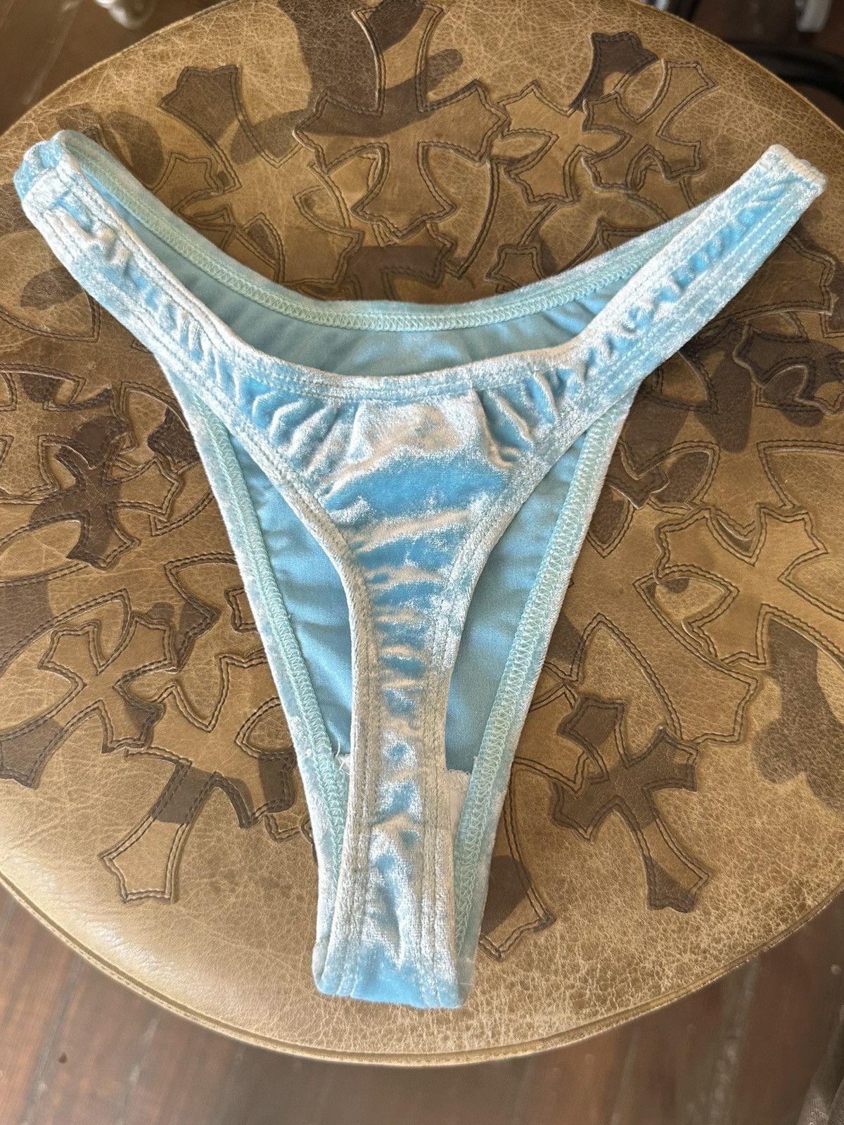 Chrome Hearts CHROME HEARTS VELVET EMBROIDERY PANTIES Size ONE SIZE - 2 Thumbnail