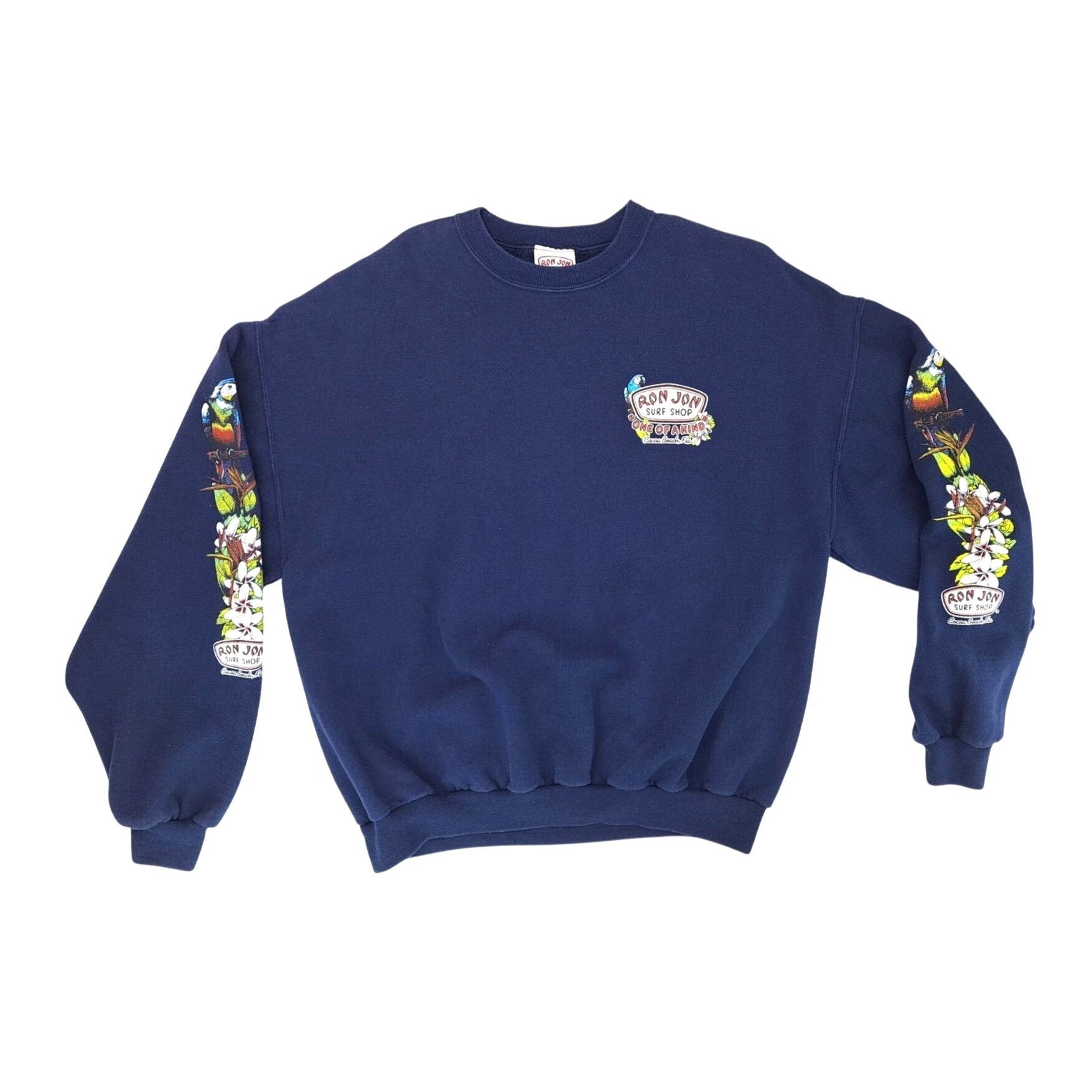 Ron Jon Surf Shop Vintage Ron Jon Cocoa Beach Florida Sweatshirt Navy Blue XL Size US XL / EU 56 / 4 - 1 Thumbnail