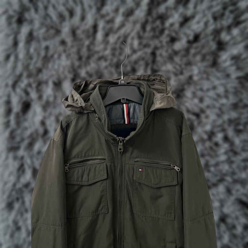 Tommy Hilfiger Tommy Hilfiger Jacket Mens XL Green Bomber Zip Puffer Hooded Quilted Zipper Pockets Lined Size US XL / EU 56 / 4 - 1 Thumbnail