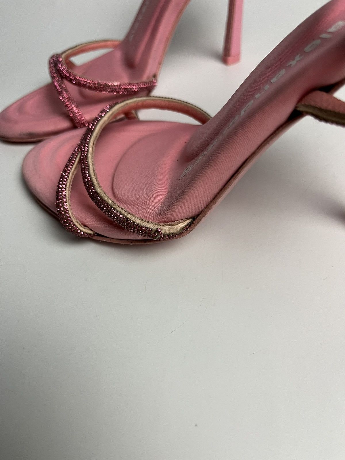 Alexander Wang Alexander Wang Pink Dahlia Rhinestone Heels Sandals Size US 7 / IT 37 - 10 Thumbnail