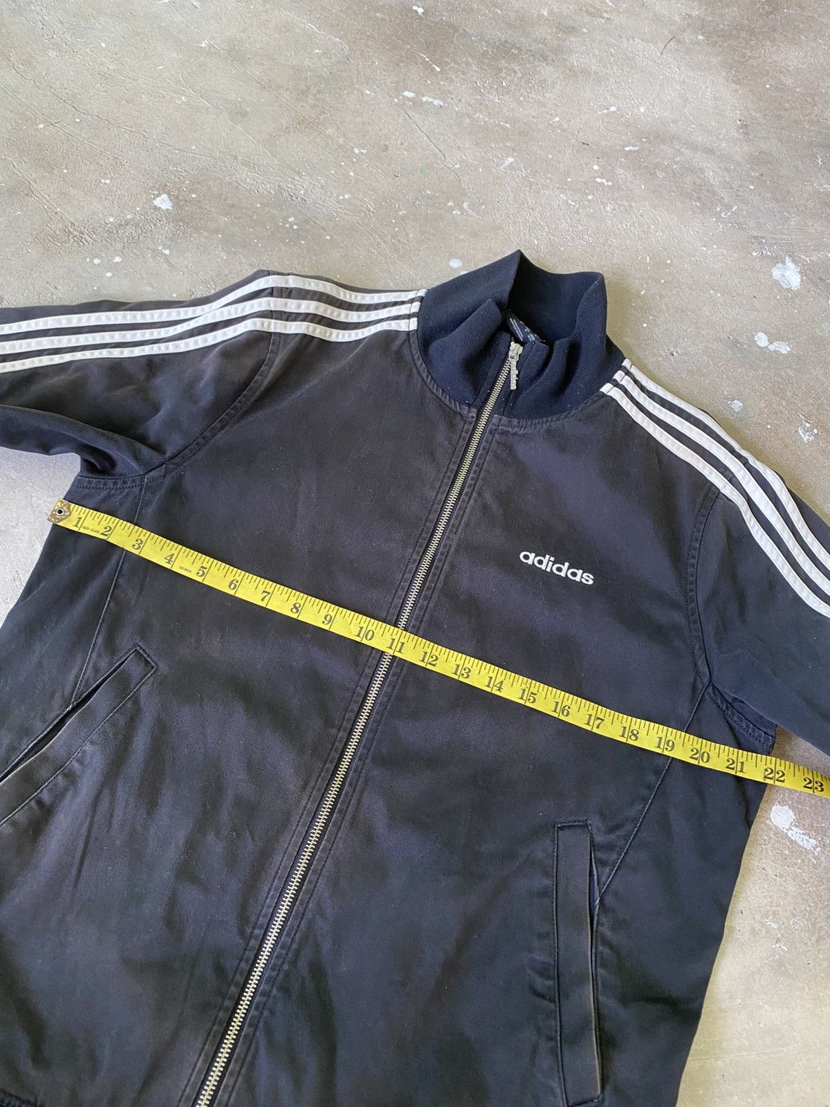 Adidas Vintage Adidas 3 Stripe Track Jacket Black Size US M / EU 48-50 / 2 - 14 Thumbnail