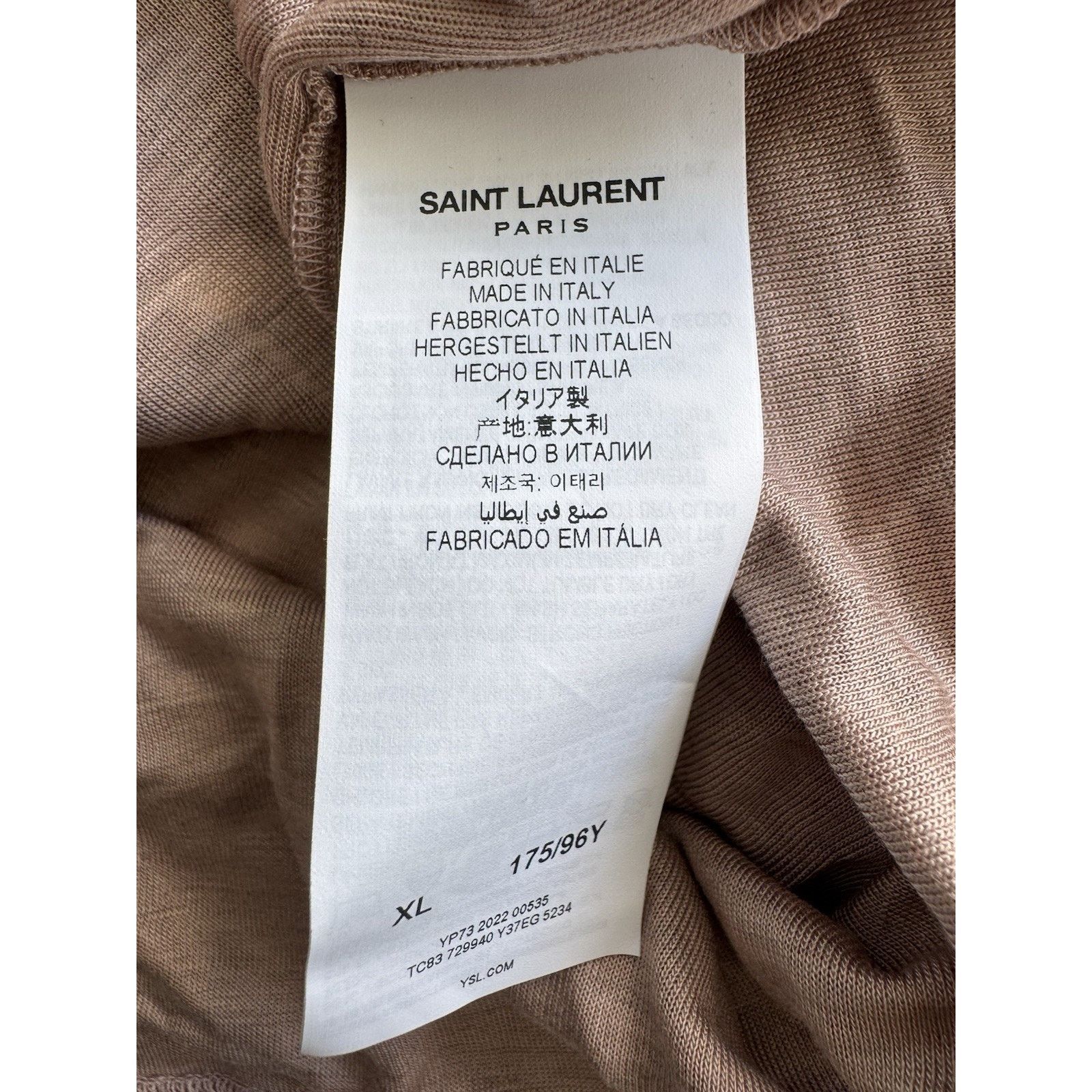 Saint Laurent Paris Saint Laurent Saint Political Fiction Cropped T-Shirt XL Size XL / US 12-14 / IT 48-50 - 5 Thumbnail