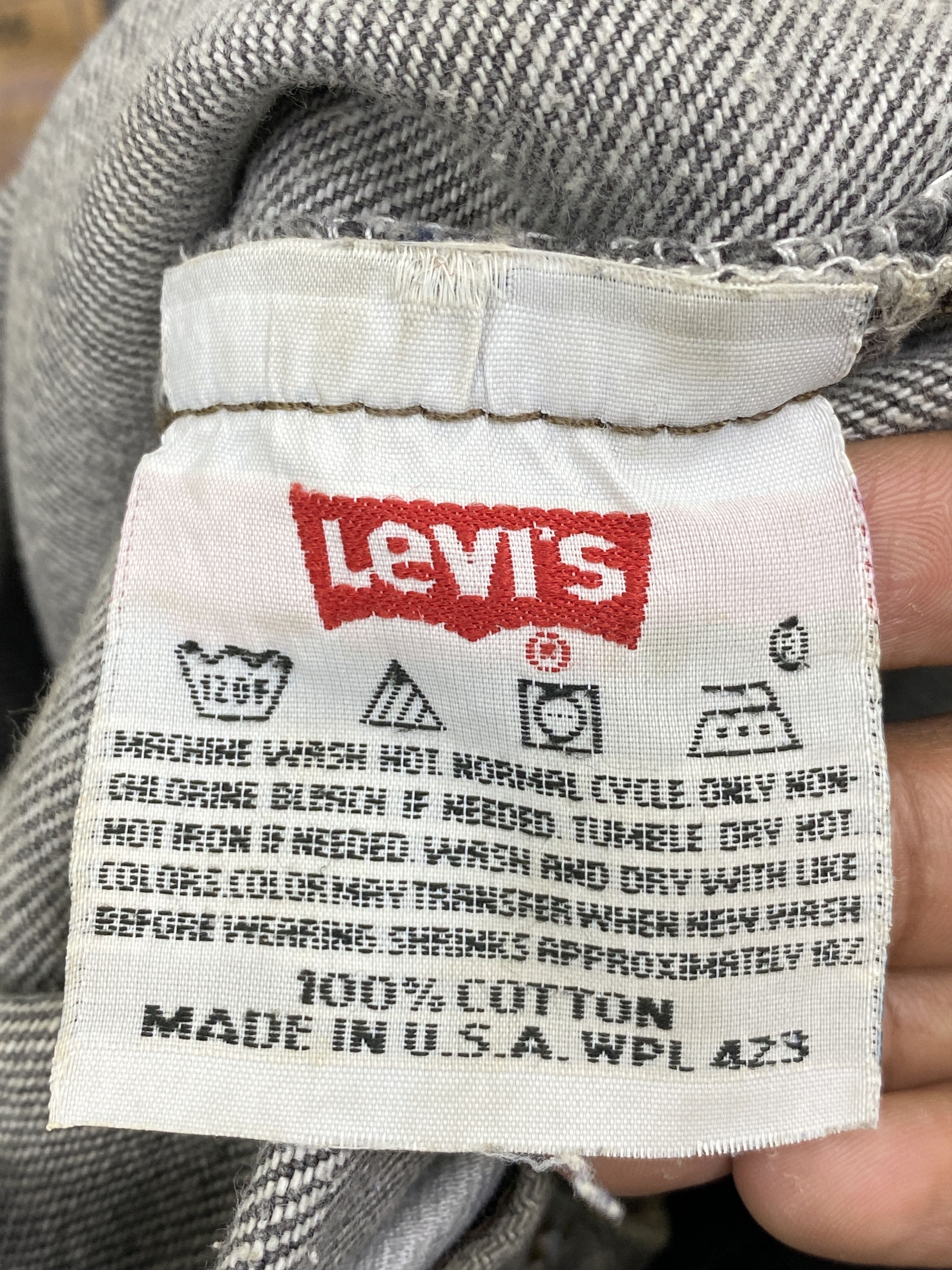 Levi's Vintage 90s Levis 501 USA Faded Black Jeans DP2734 Size US 30 / EU 46 - 7 Thumbnail