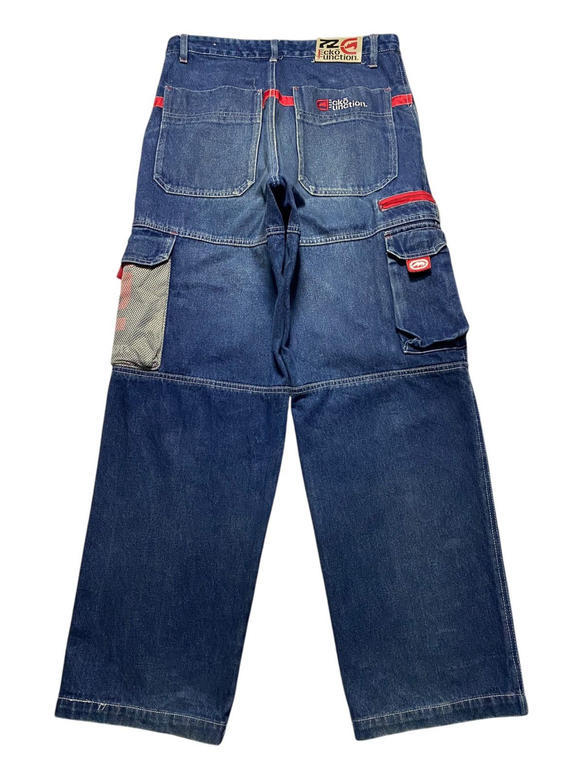 Ecko Unltd. Vintage Ecko Function Super Baggy Cargo Like Jnco Jeans Size US 33 - 2 Thumbnail