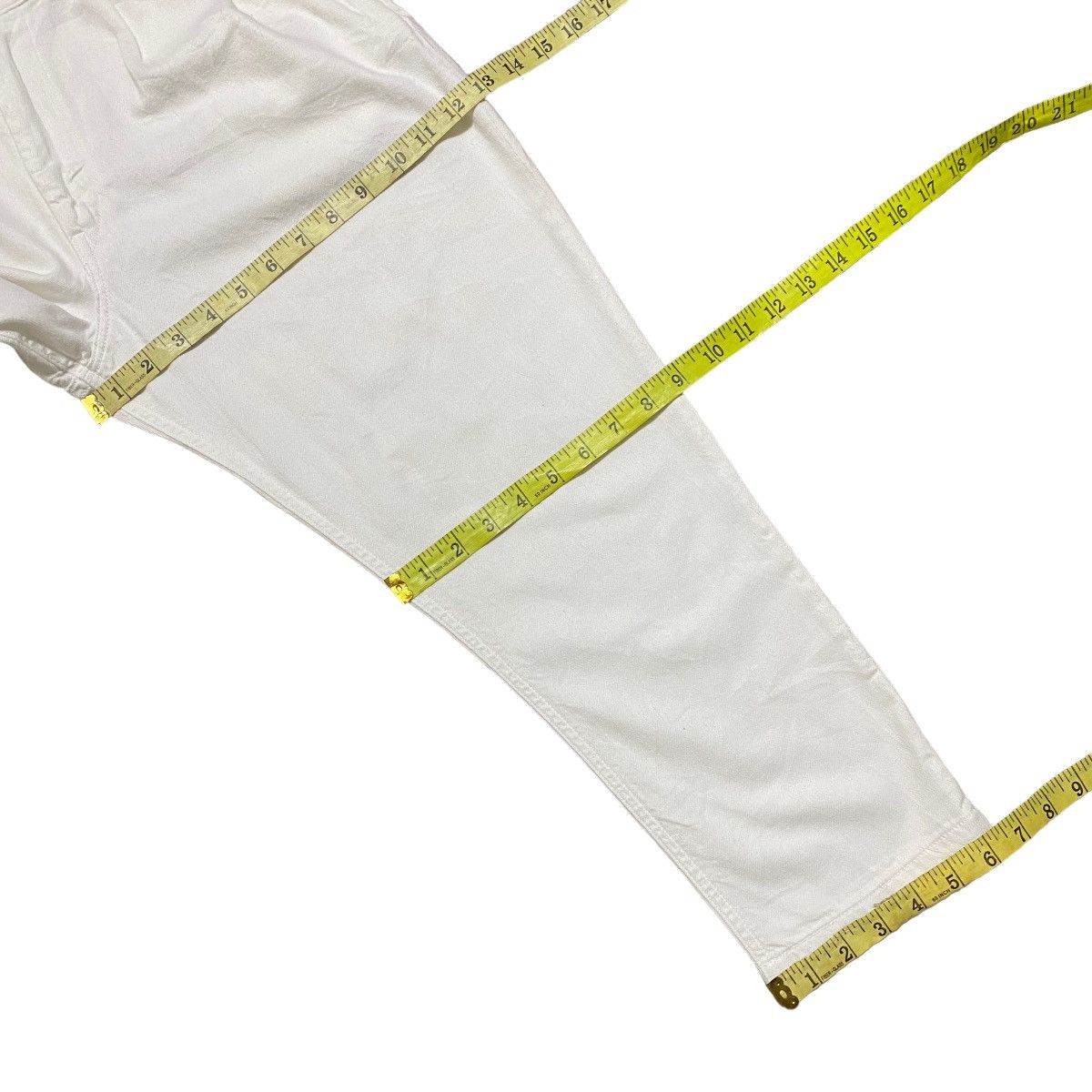 Orslow Orslow White Billy Cropped Pants Size US 29 - 16 Thumbnail