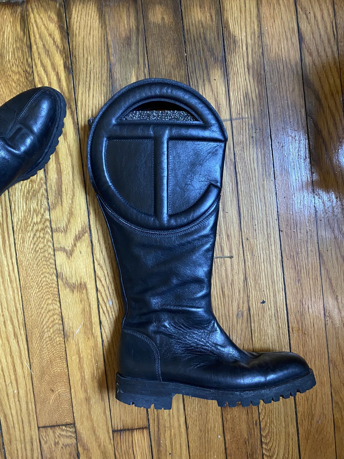 Telfar Telfar Leather Boots Size US 8 / IT 38 - 2 Thumbnail