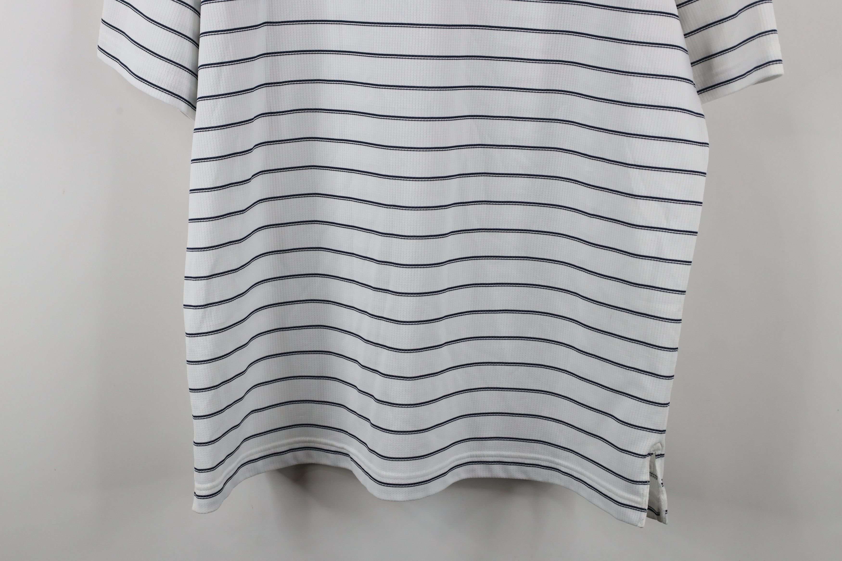 Nike × Vintage Vintage Nike Golf Scott Mini Swoosh Striped Polo Shirt Size US XXL / EU 58 / 5 - 12 Thumbnail