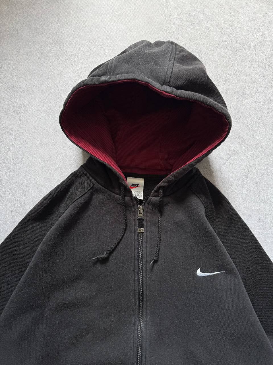 Nike Vintage 90s Nike Baggy Zip Hoodie Big Logo Size US XL / EU 56 / 4 - 7 Thumbnail