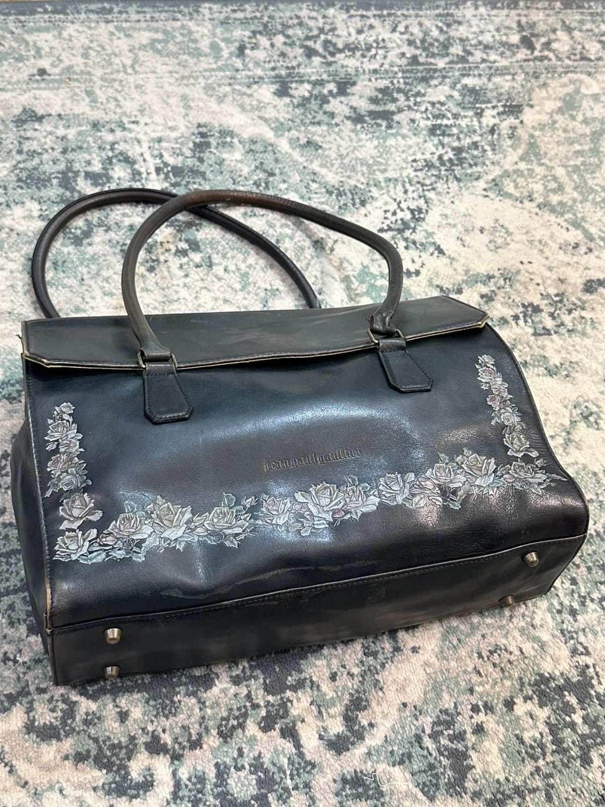 Jean Paul Gaultier Vintage Jean Paul Gaultier Red Rose Leather Bag Size ONE SIZE - 5 Thumbnail