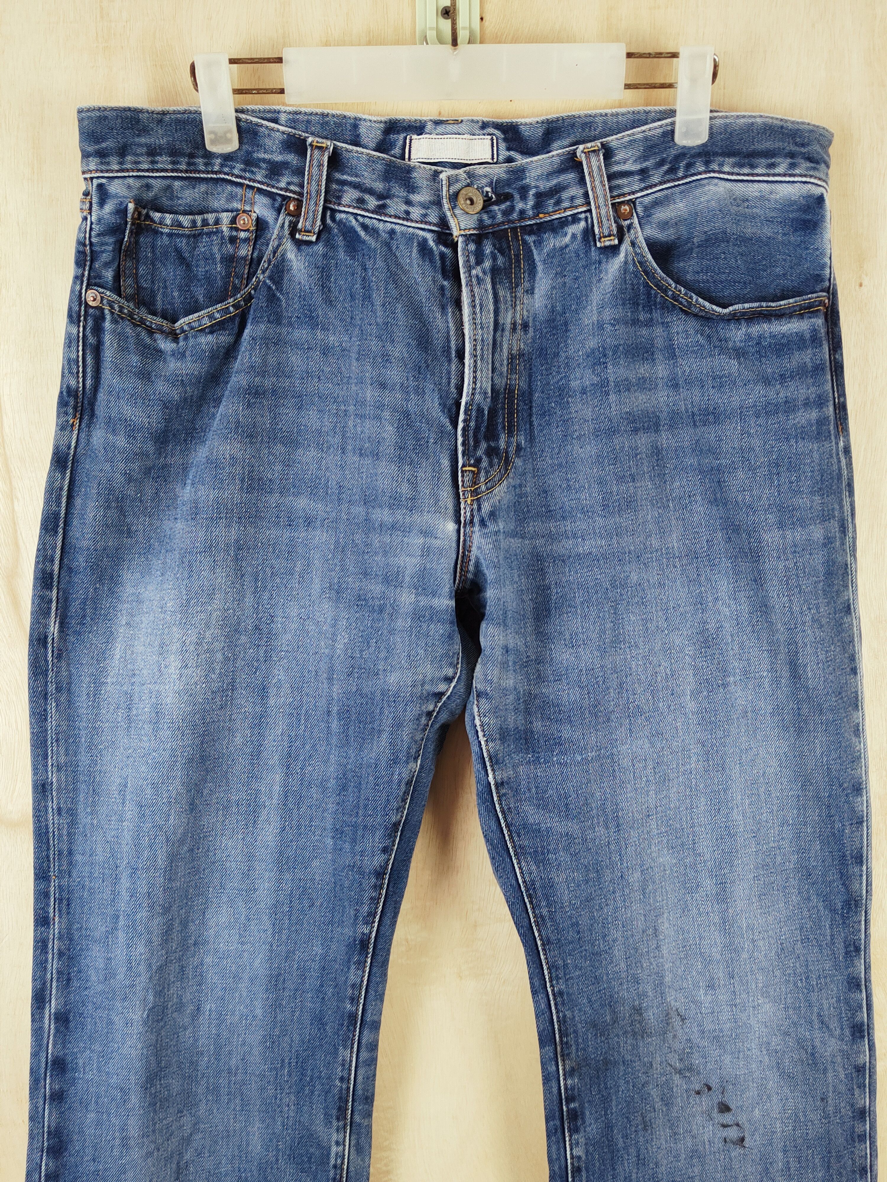 Japanese Brand Uniqlo japanese fabric by Kaihara Ripped Jeans #S2646 Size US 36 / EU 52 - 2 Thumbnail