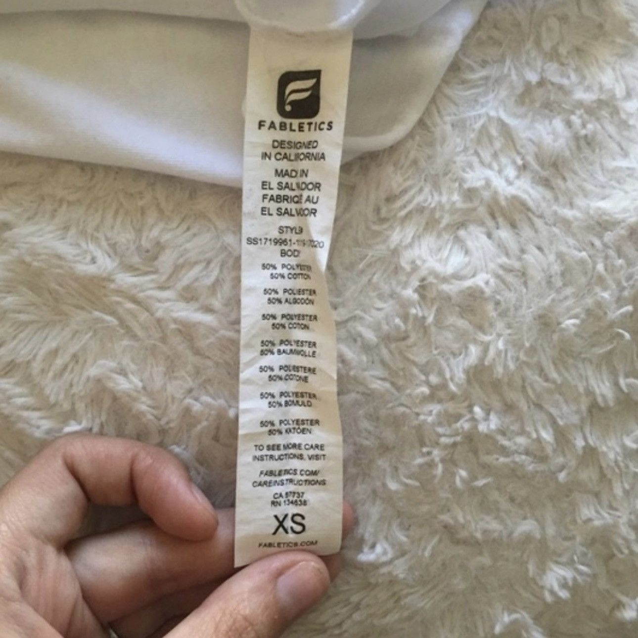Fabletics FABLETICS White Grey Love Soft Workout Casual Graphic Top Size XS / US 0-2 / IT 36-38 - 10 Thumbnail