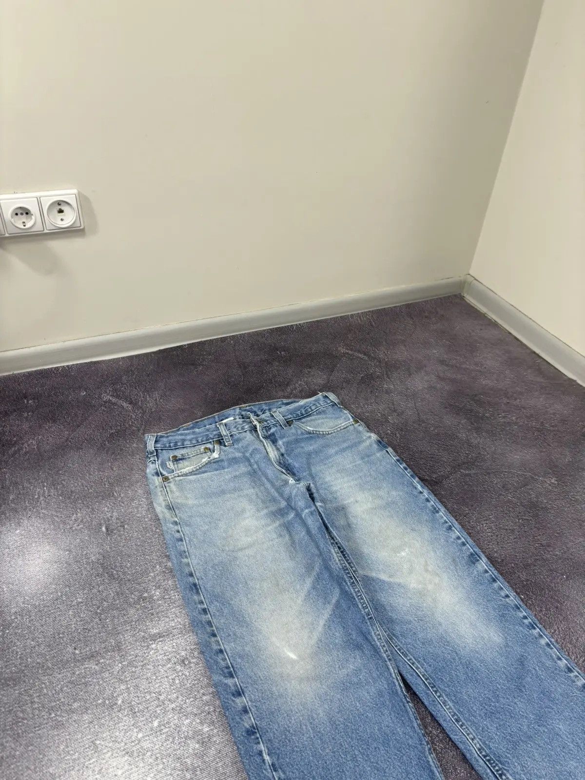 Carhartt × Vintage Vintage Carhartt Faded Blue Denim Work Hype Baggy Jeans Size US 34 / EU 50 - 7 Thumbnail