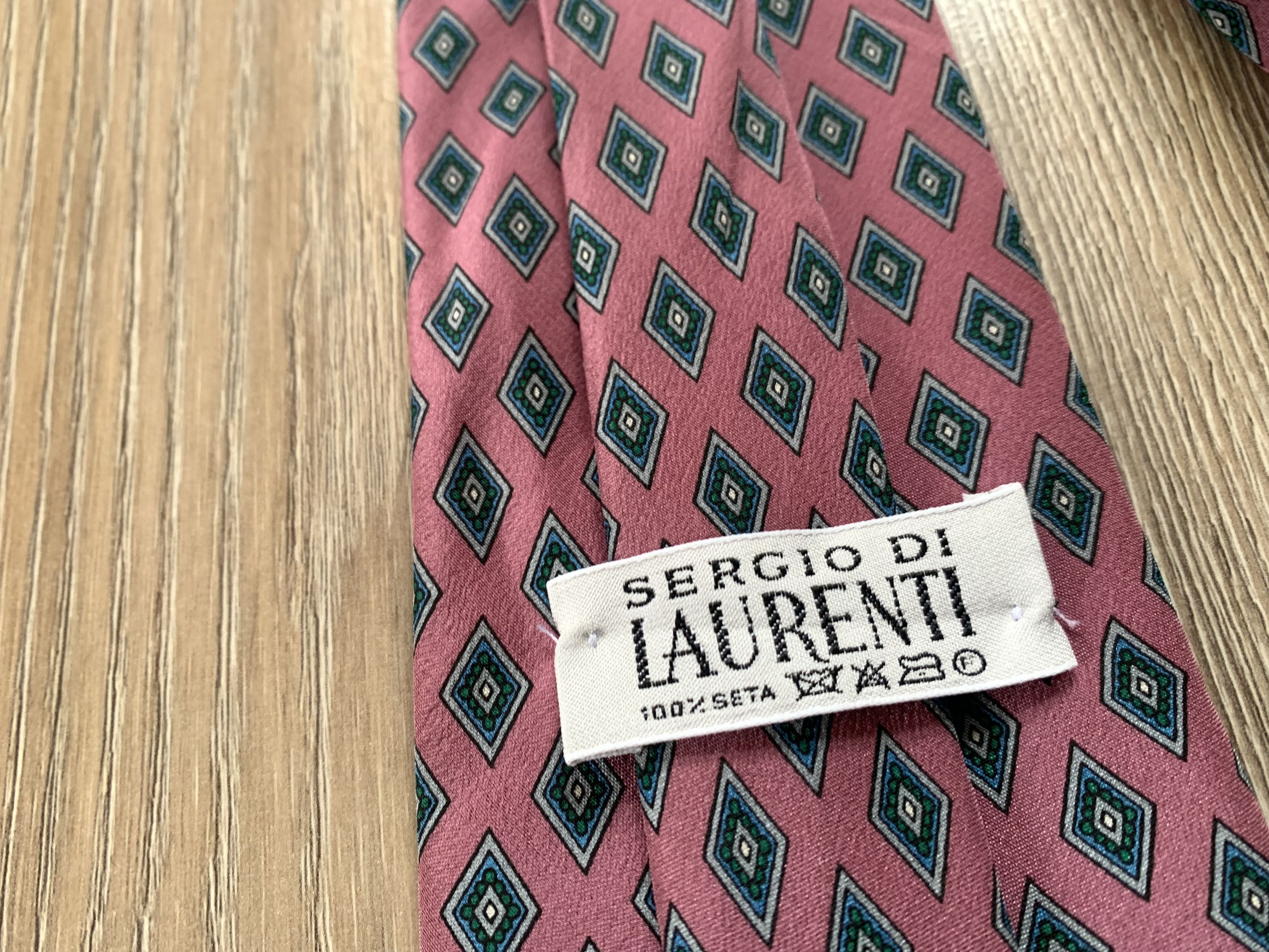 Other Sergio De Laurenti Monogram Printed Silk Tie Size ONE SIZE - 5 Thumbnail