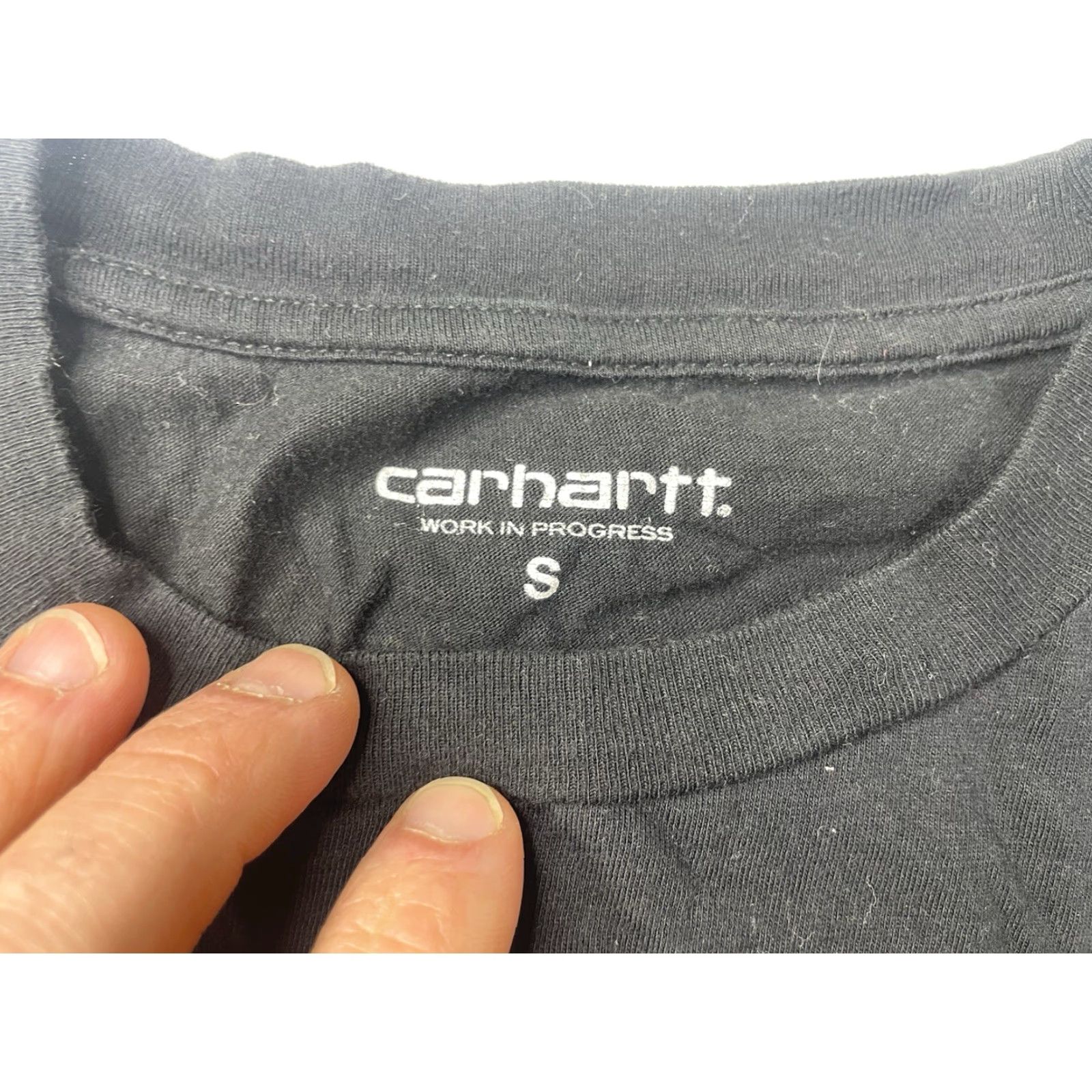 Carhartt Wip Carhartt WIP Womens T Shirt Script Short Sleeve Black Tee Size S Size S / US 4 / IT 40 - 2 Thumbnail