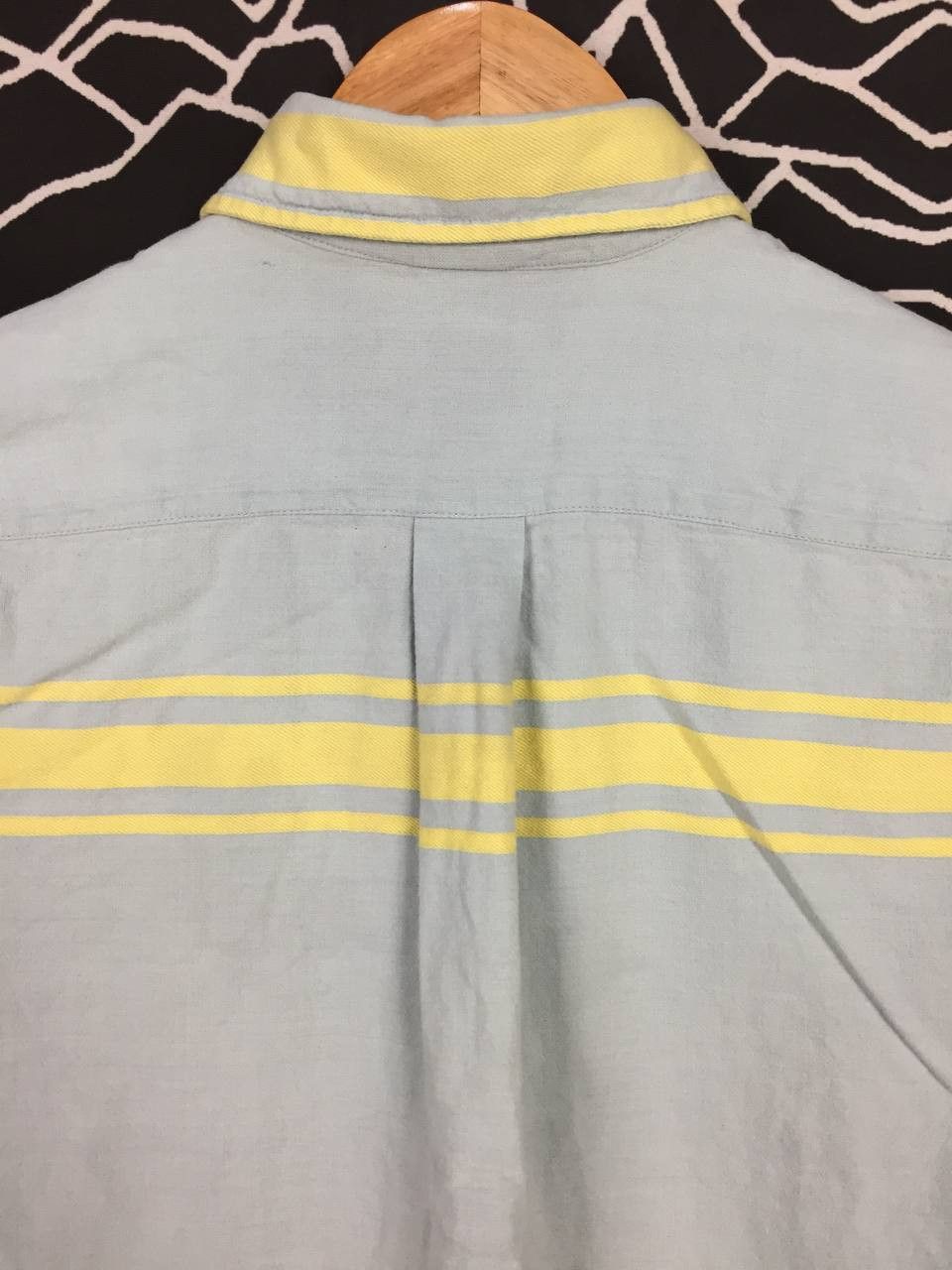Hang Ten Vtg Hang Ten Embroidered Logo Striped Pocket Polo Tee Size US M / EU 48-50 / 2 - 6 Thumbnail