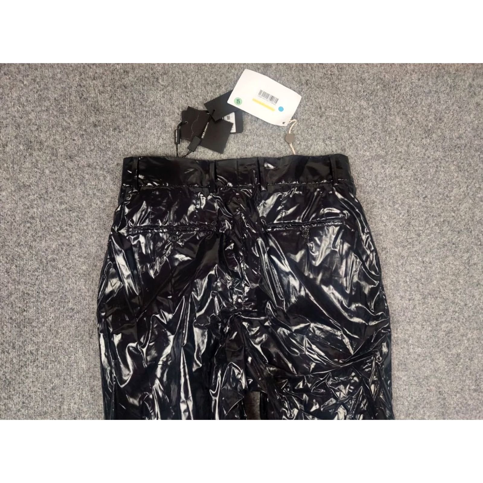 Dolce & Gabbana Dolce&Gabbana New Pants Black Shining lacquer Nylon Skinny Men Trouser Shirt Size US 32 / EU 48 - 7 Thumbnail