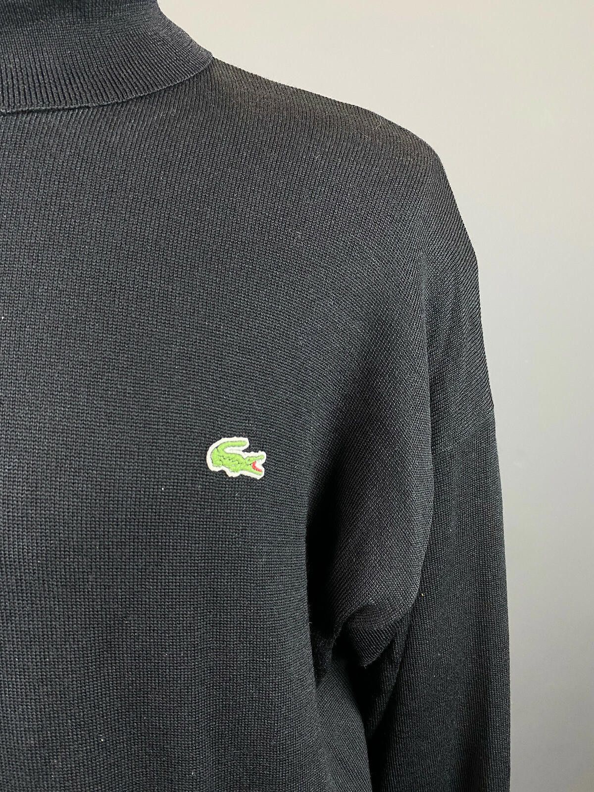 Lacoste Men Lacoste Black Wool High Neck Long Sleeve Sweater Size 7 Size US M / EU 48-50 / 2 - 2 Thumbnail