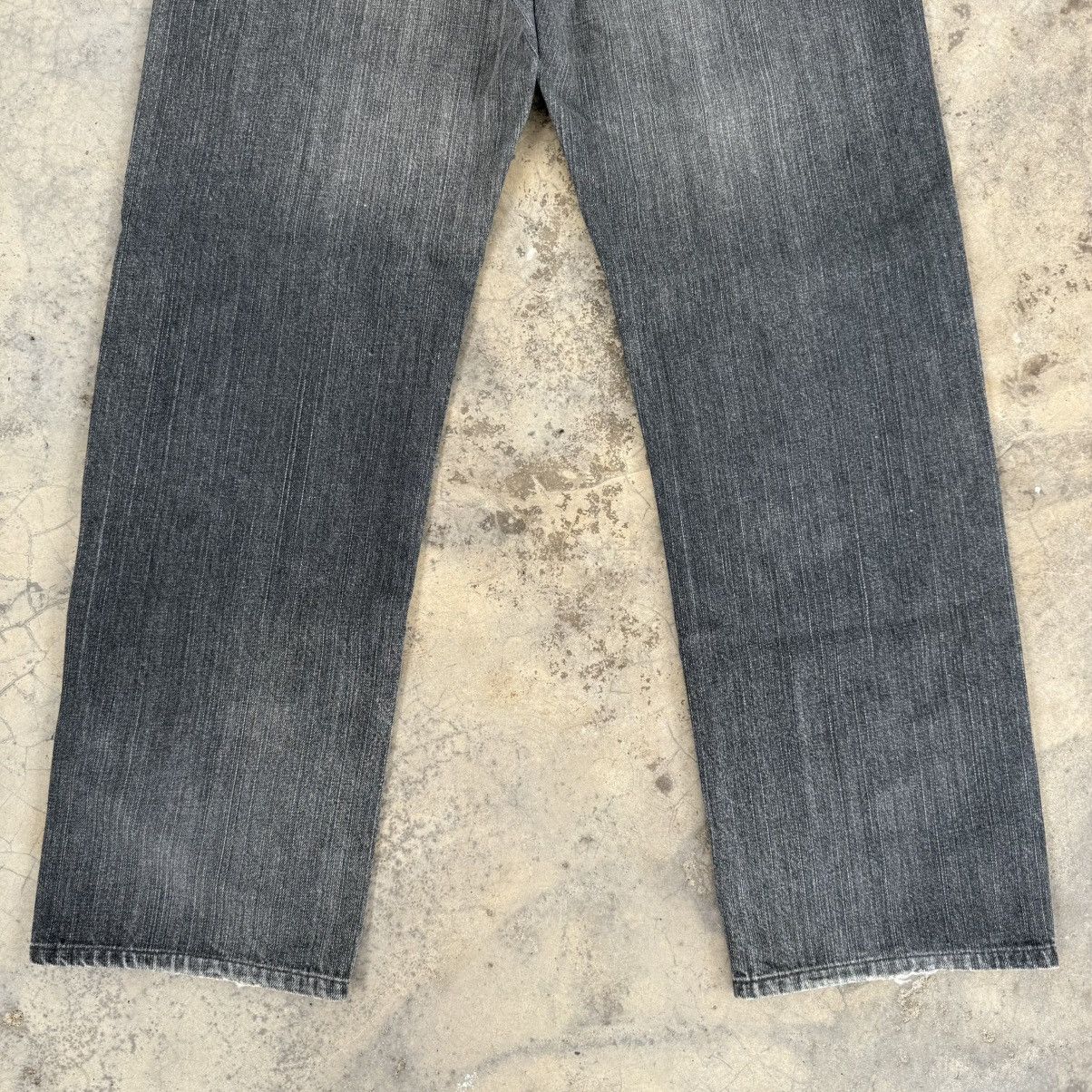 Japanese Brand VINTAGE JAPANESE FADED BLACK JEAN DENIM PANTS Size US 35 - 10 Thumbnail