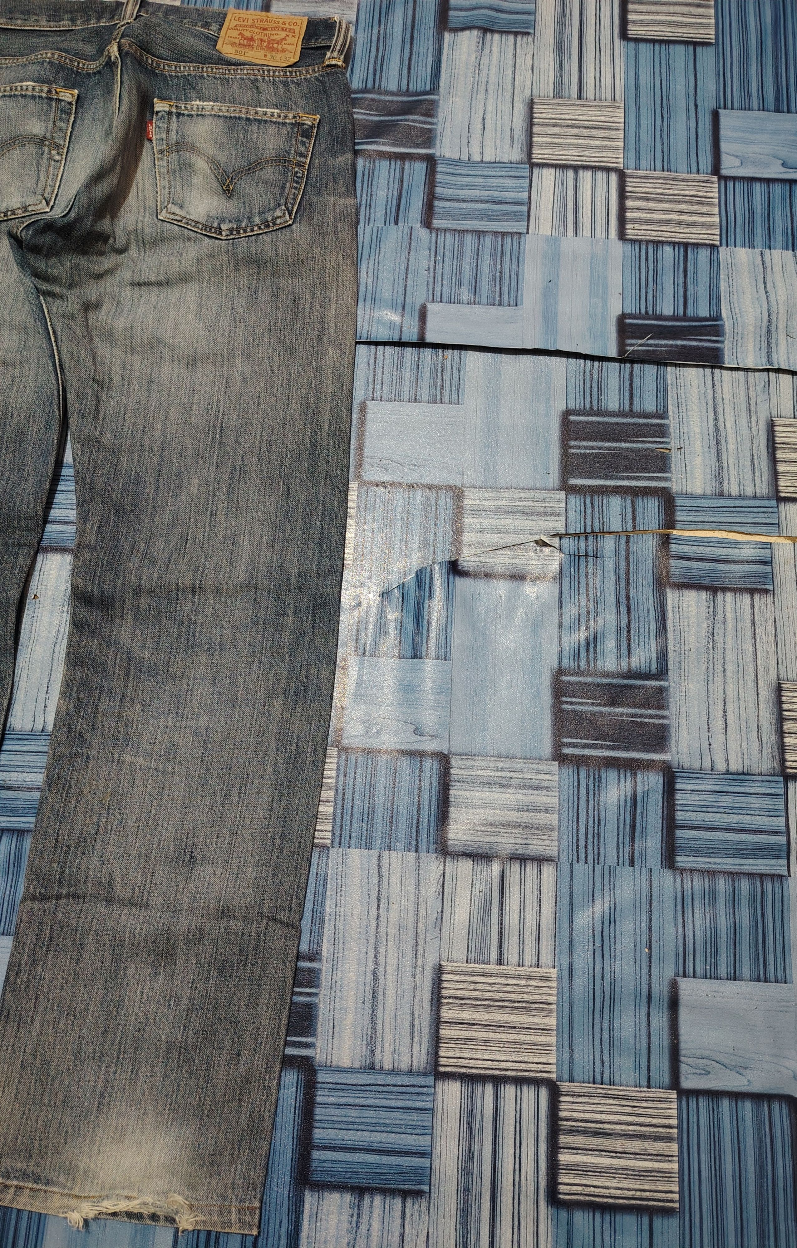 Levi's ⚡️Ripped⚡️Vintage Levi’s 501 Blue Washed Distressed Jeans Size US 32 / EU 48 - 16 Thumbnail