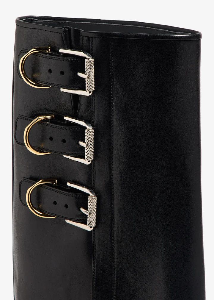 Givenchy o1lv12m0326 Shark Lock Buckles Boots in Black Size US 12 / IT 42 - 2 Thumbnail