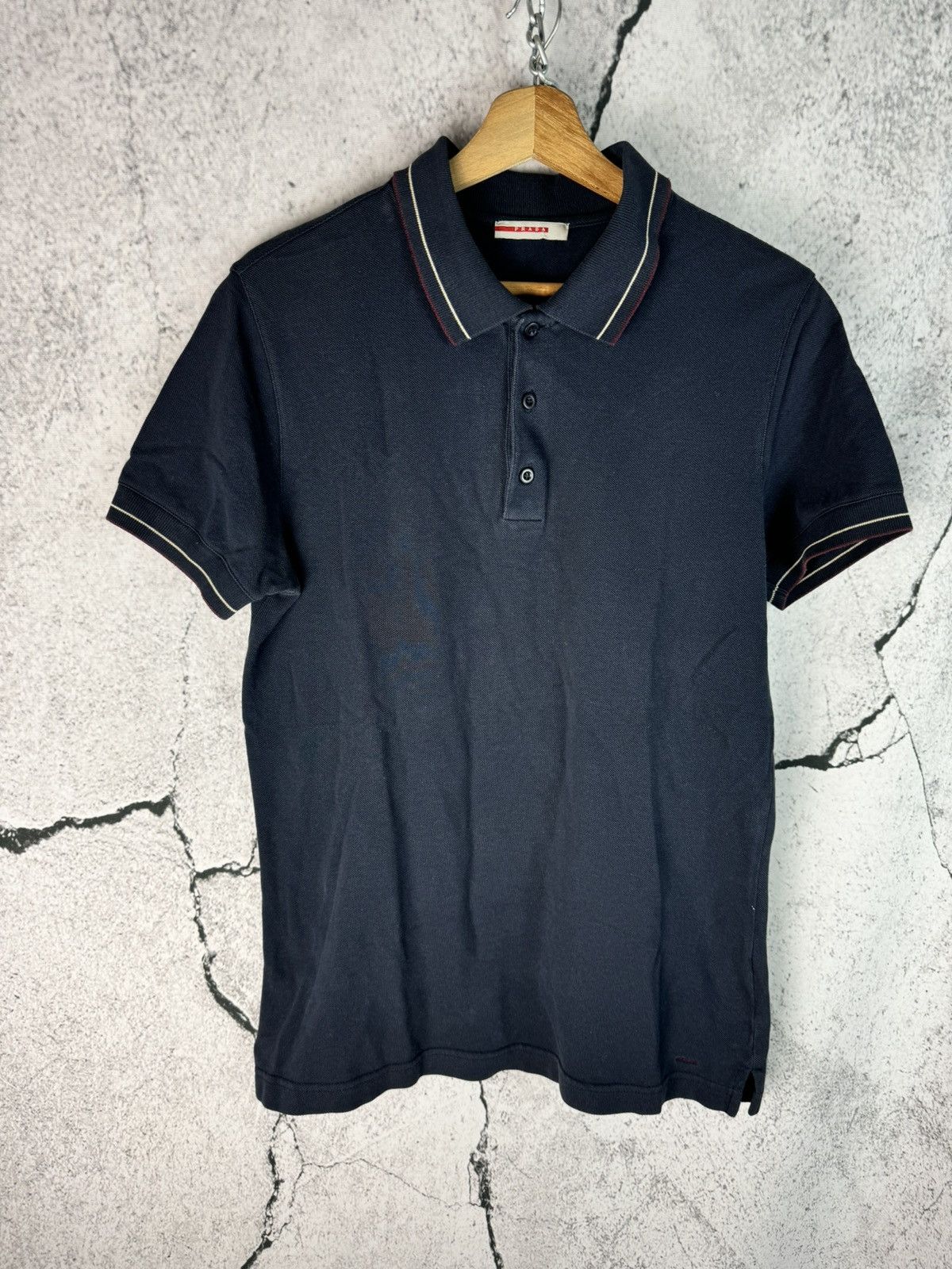 Prada Vintage Prada Luxury Designer Archival Polo Shirt Size US S / EU 44-46 / 1 - 1 Thumbnail