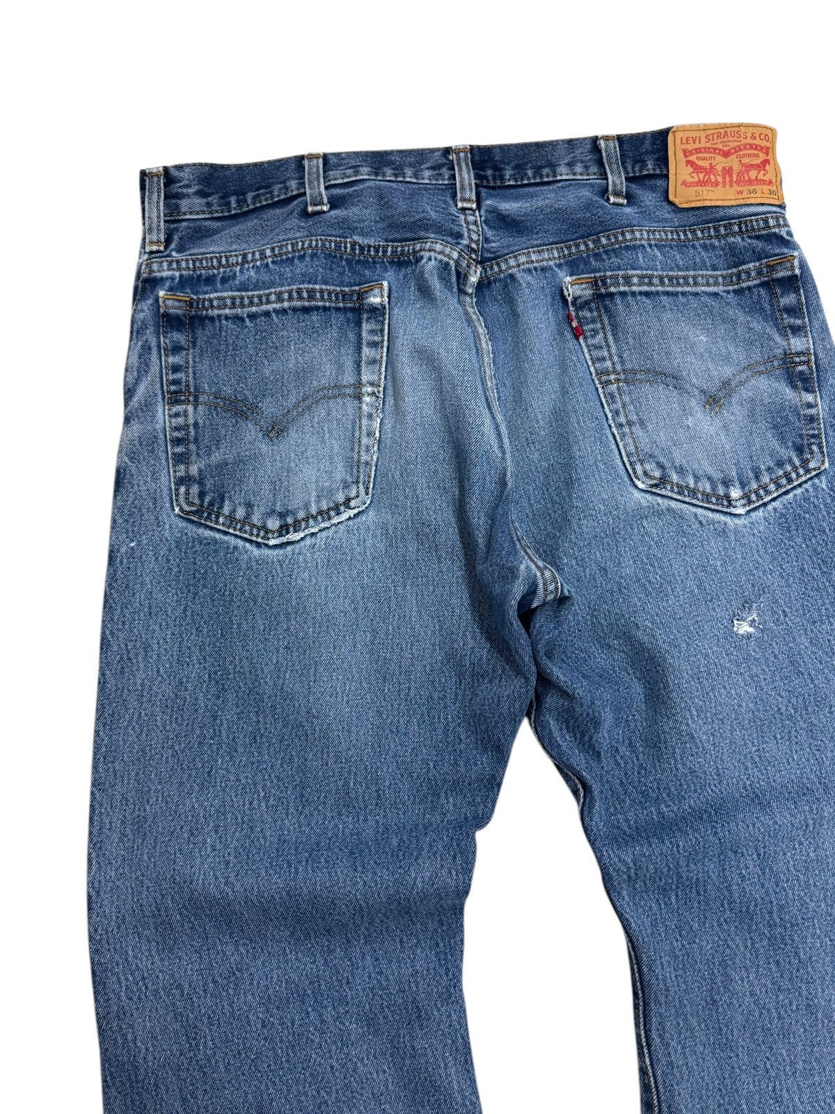 Levi's × Levi's Vintage Clothing Levi's 517 Blue Distressed Denim Jeans Size US 36 / EU 52 - 10 Thumbnail