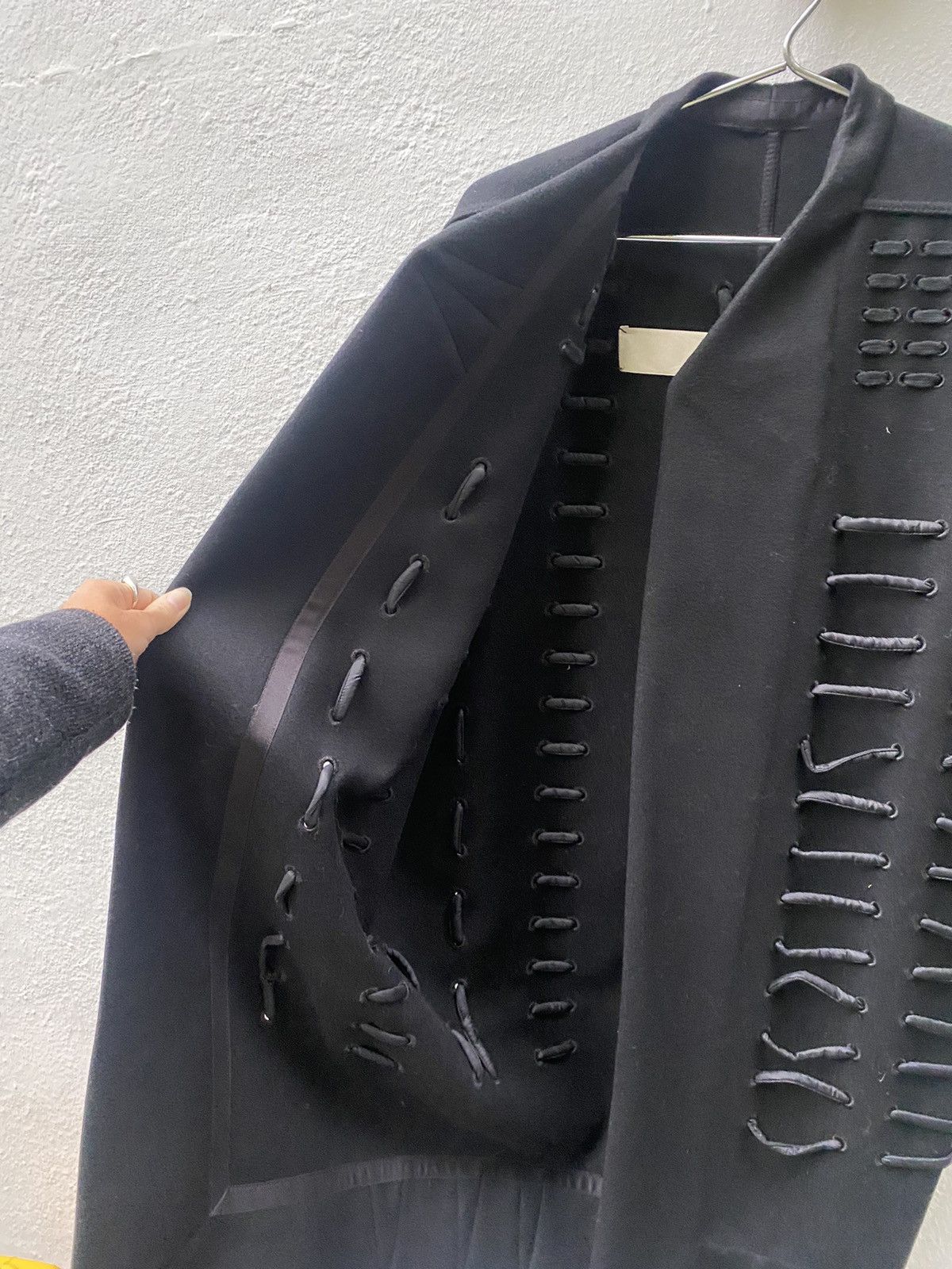 Rick Owens Rick Owens PLINTH FW13 Black Wool Coat Size S / US 4 / IT 40 - 4 Thumbnail