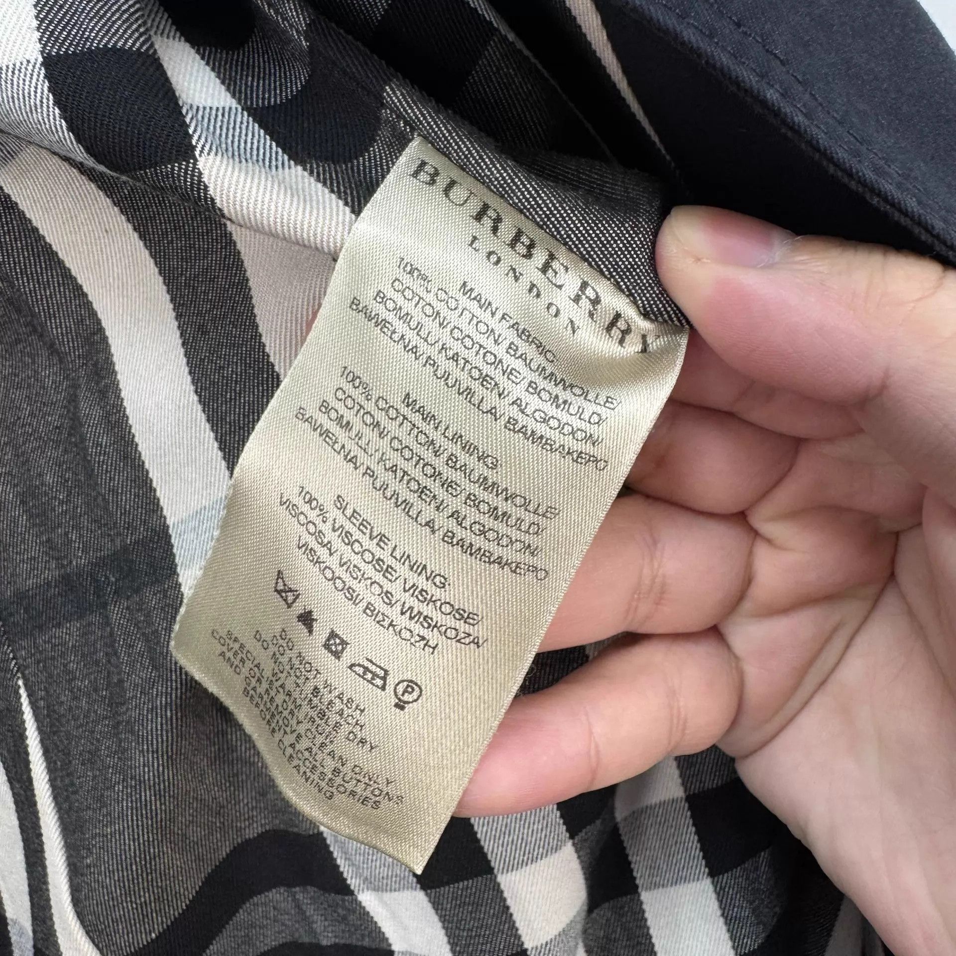 Burberry Burberry Double-Breasted Check Trench Coat UK8 98 New Size S / US 4 / IT 40 - 7 Thumbnail