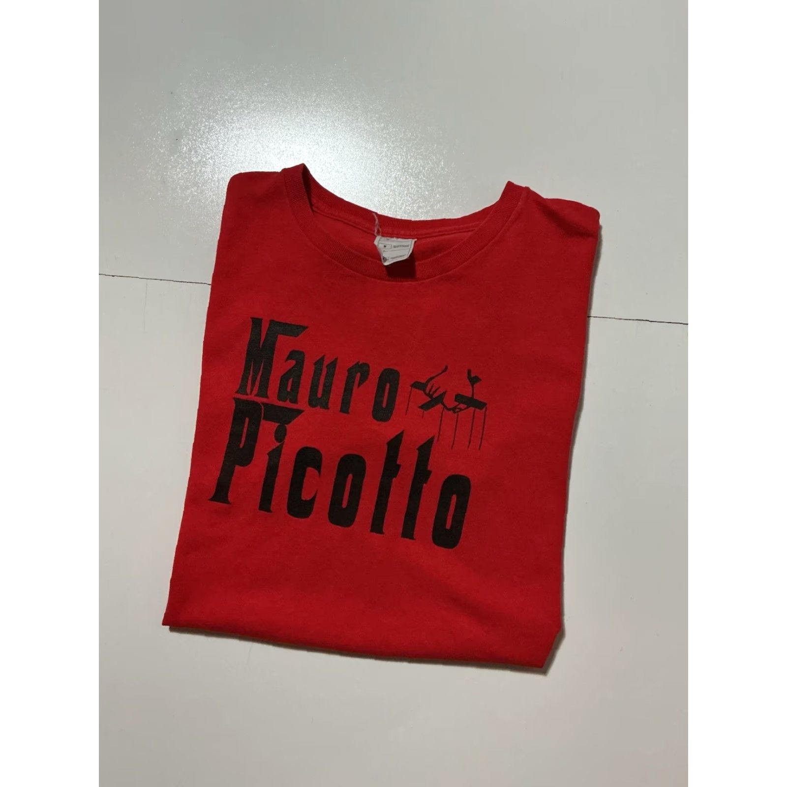 Fruit Of The Loom Mauro Picotto DJ EDM Trance Electronic Dance Techno Music Graphic Red T-Shirt MD Mens Regular M Shirt Size US M / EU 48-50 / 2 - 2 Thumbnail