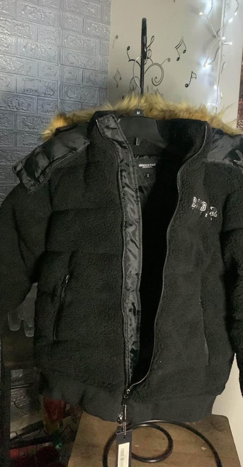 Rockstar Games “ROCKSTAR” Sarvesh Black Puffer Jacket Size US S / EU 44-46 / 1 - 2 Thumbnail