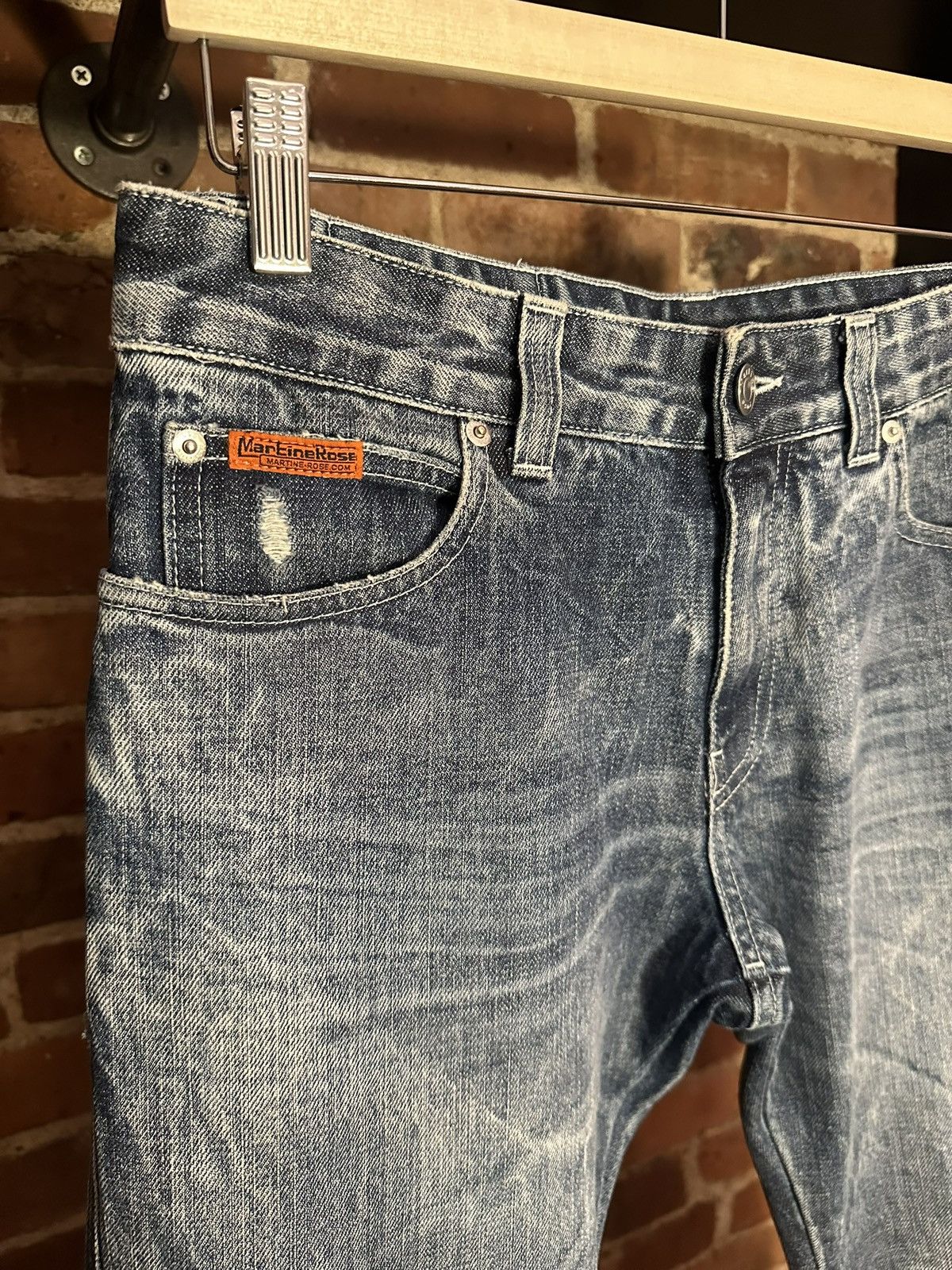 Martine Rose Marble Wash Boot Cut Jeans Size US 29 - 2 Thumbnail