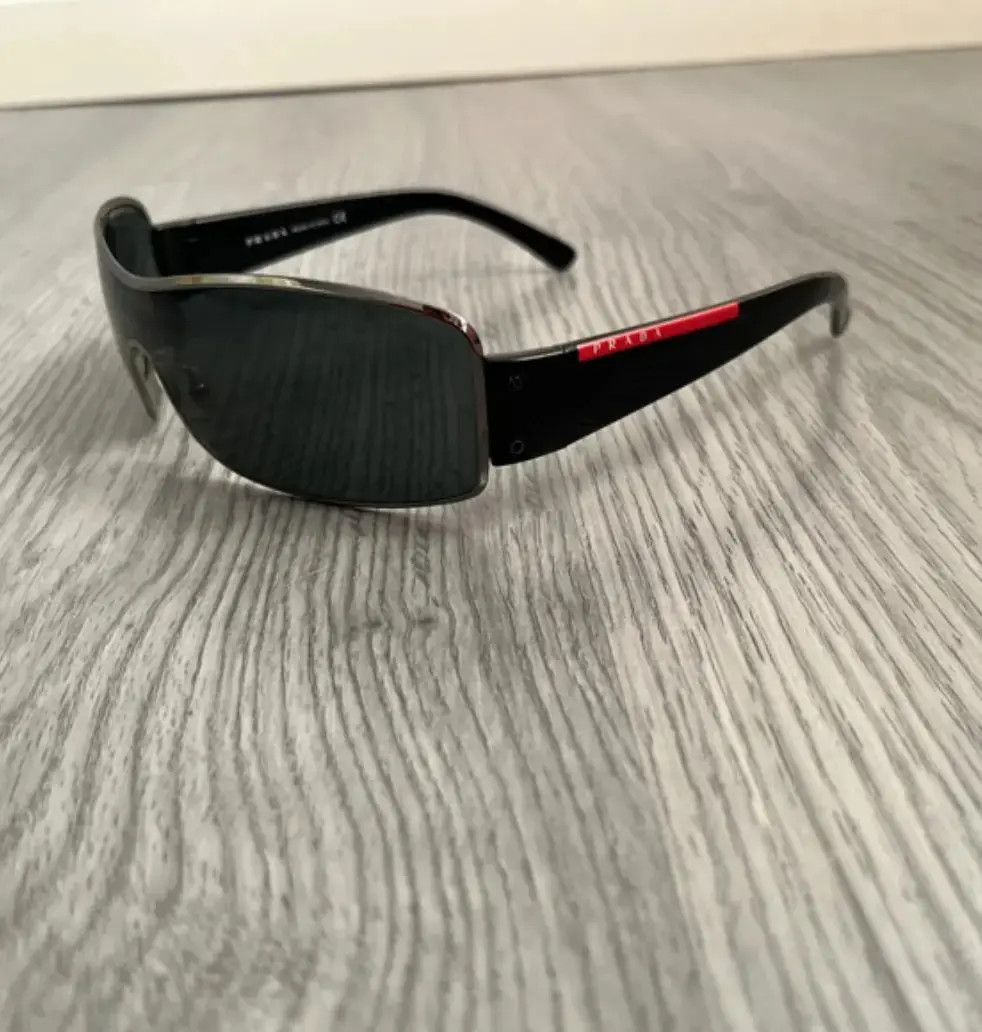 Prada × Vintage PRADA Sunglasses Sport Star Symbole Shield Wrap Mask Ski Size ONE SIZE - 1 Thumbnail