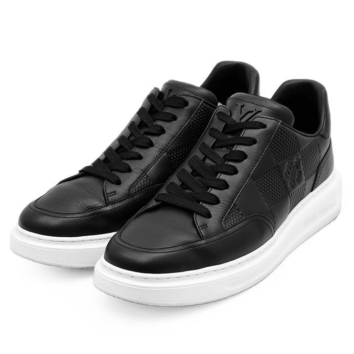 Louis Vuitton Louis Vuitton Louis Vuitton Beverly Hills Line Damier Leather Sneakers Canvas Shoes DUTY FREE for USA Size ONE SIZE - 1 Thumbnail