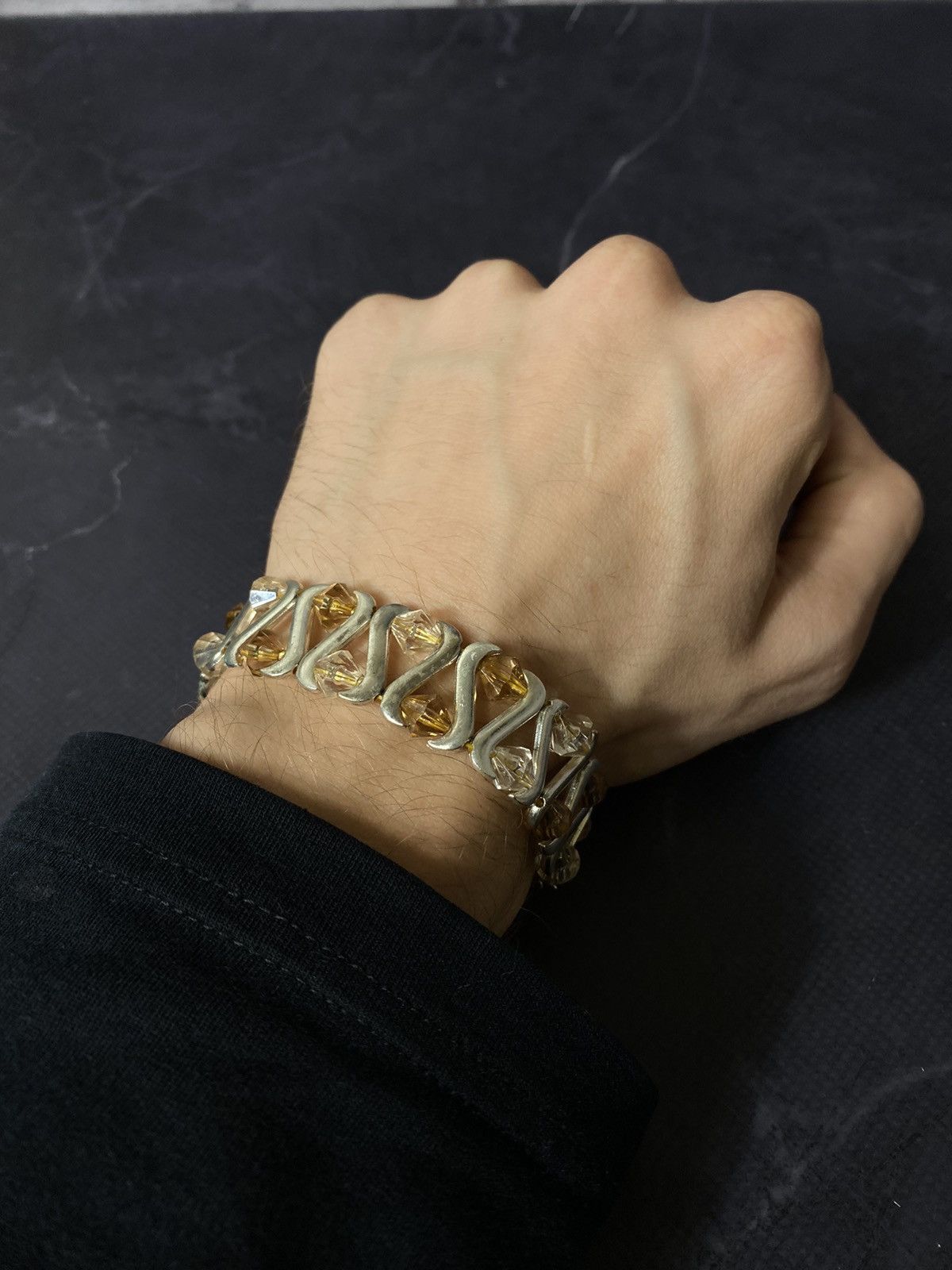 Japanese Brand Vintage Crystal Bracelet Size ONE SIZE - 7 Thumbnail