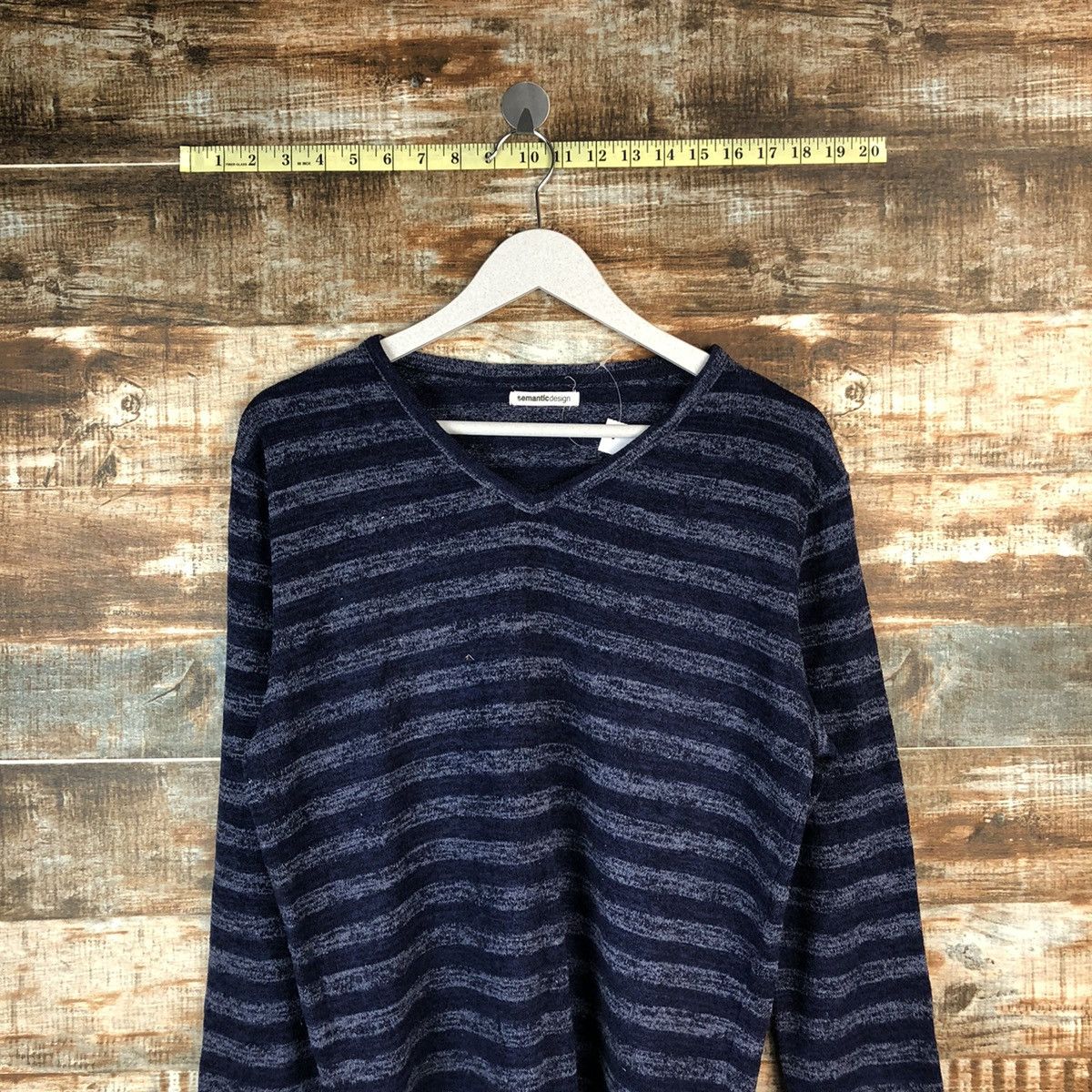 semanticdesign Semantic Design Stripes Blue long sleeve #A1370 Size US L / EU 52-54 / 3 - 2 Thumbnail