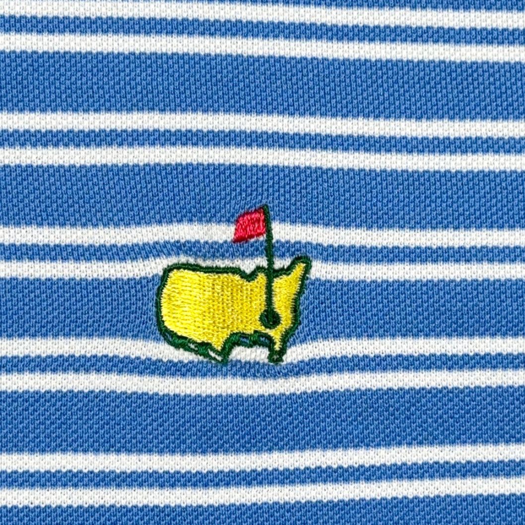 Vintage VINTAGE Masters Polo Shirt Adult XL Blue Striped Golf Shirt Size US XL / EU 56 / 4 - 4 Thumbnail