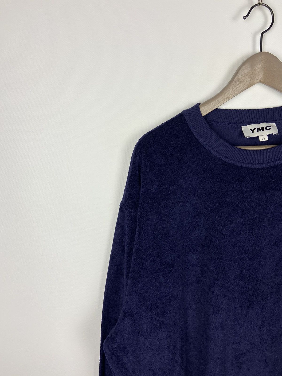 YMC YMC Daisy Terry Towelling Crew Sweatshirt Mens Blue Sz XL Size US XL / EU 56 / 4 - 5 Thumbnail