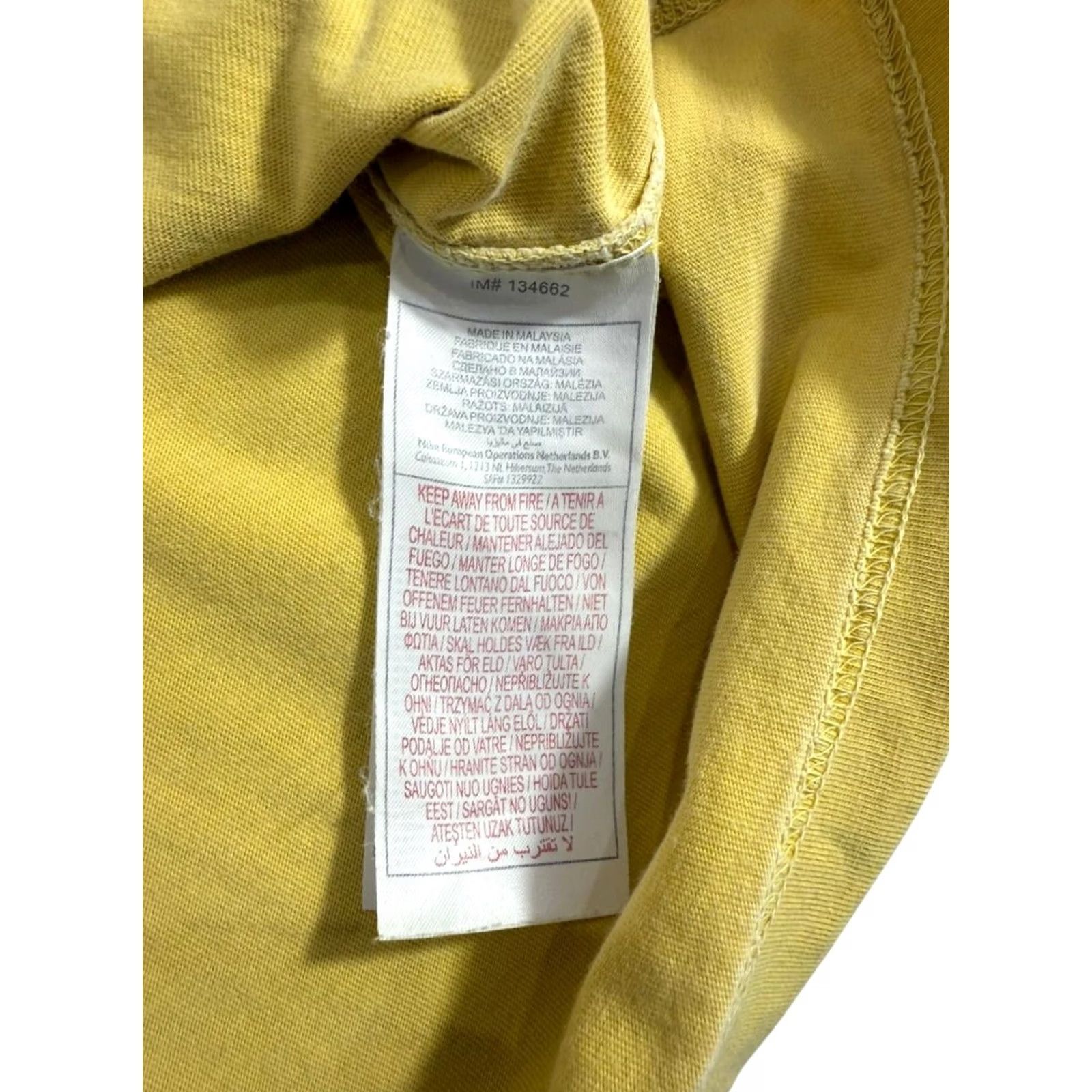 Nike Nike Men’s XL Yellow Track & Field Cotton T-Shirt XL Size US XL / EU 56 / 4 - 4 Thumbnail