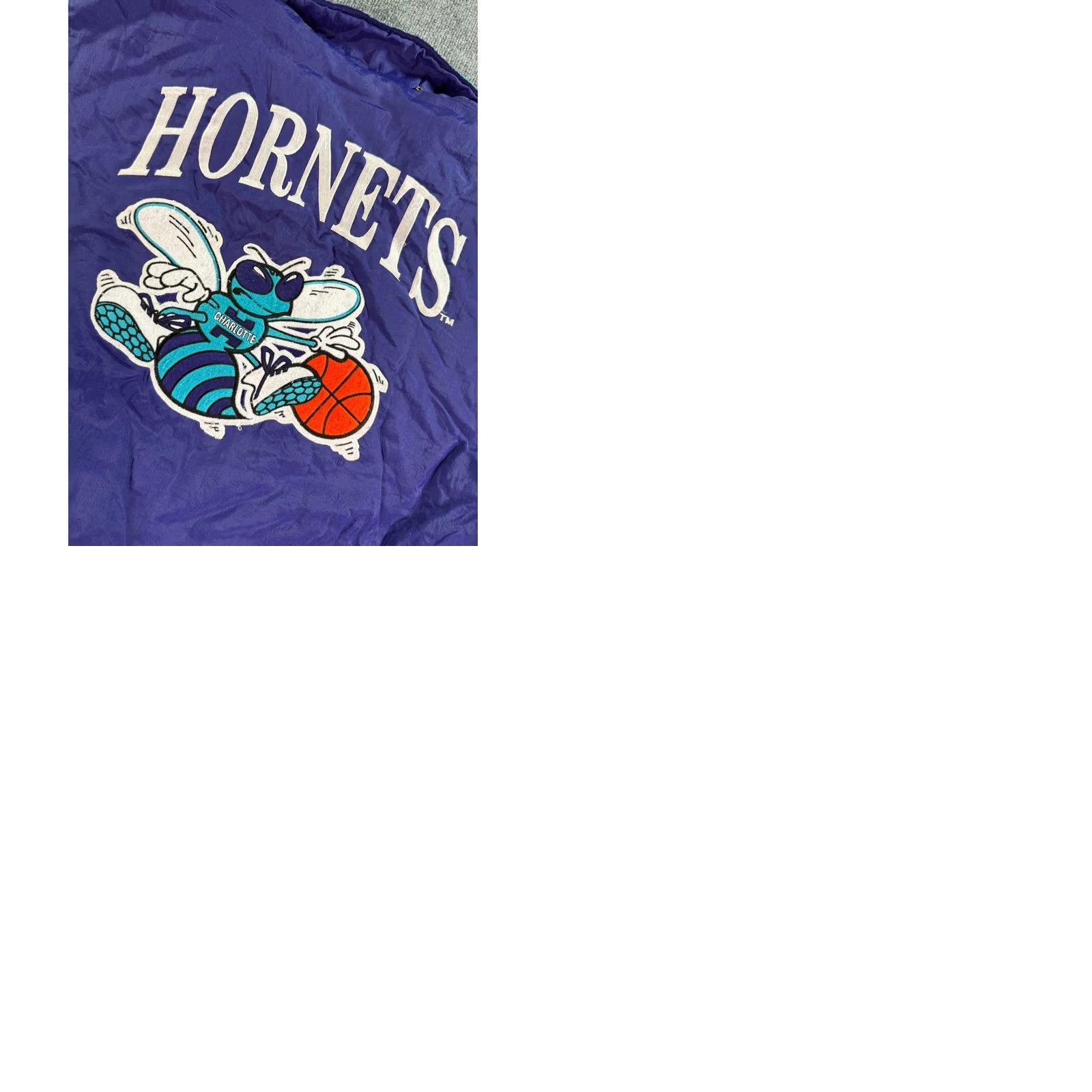 Nutmeg VINTAGE Nutmeg Charlotte Hornets Windbreaker Jacket XL Teal Purple 90s NBA Embroidered Logo Zip Snap Mens Size US XL / EU 56 / 4 - 10 Thumbnail