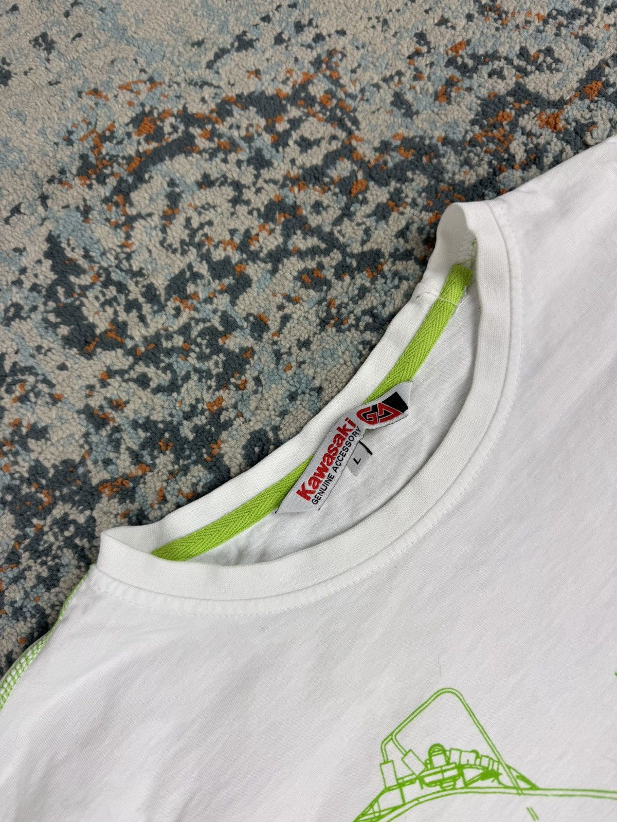 Vintage Vintage Y2K Kawasaki Ninja motorcycle graphic tee racing Size US L / EU 52-54 / 3 - 9 Thumbnail