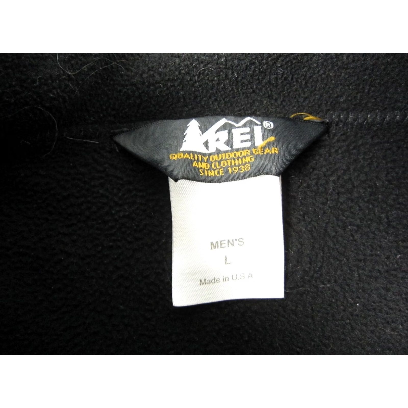 Vintage VINTAGE REI Sweater Mens Large Black Gray Sweatshirt Full Zip Up Fleece Made in USA Size US L / EU 52-54 / 3 - 4 Thumbnail