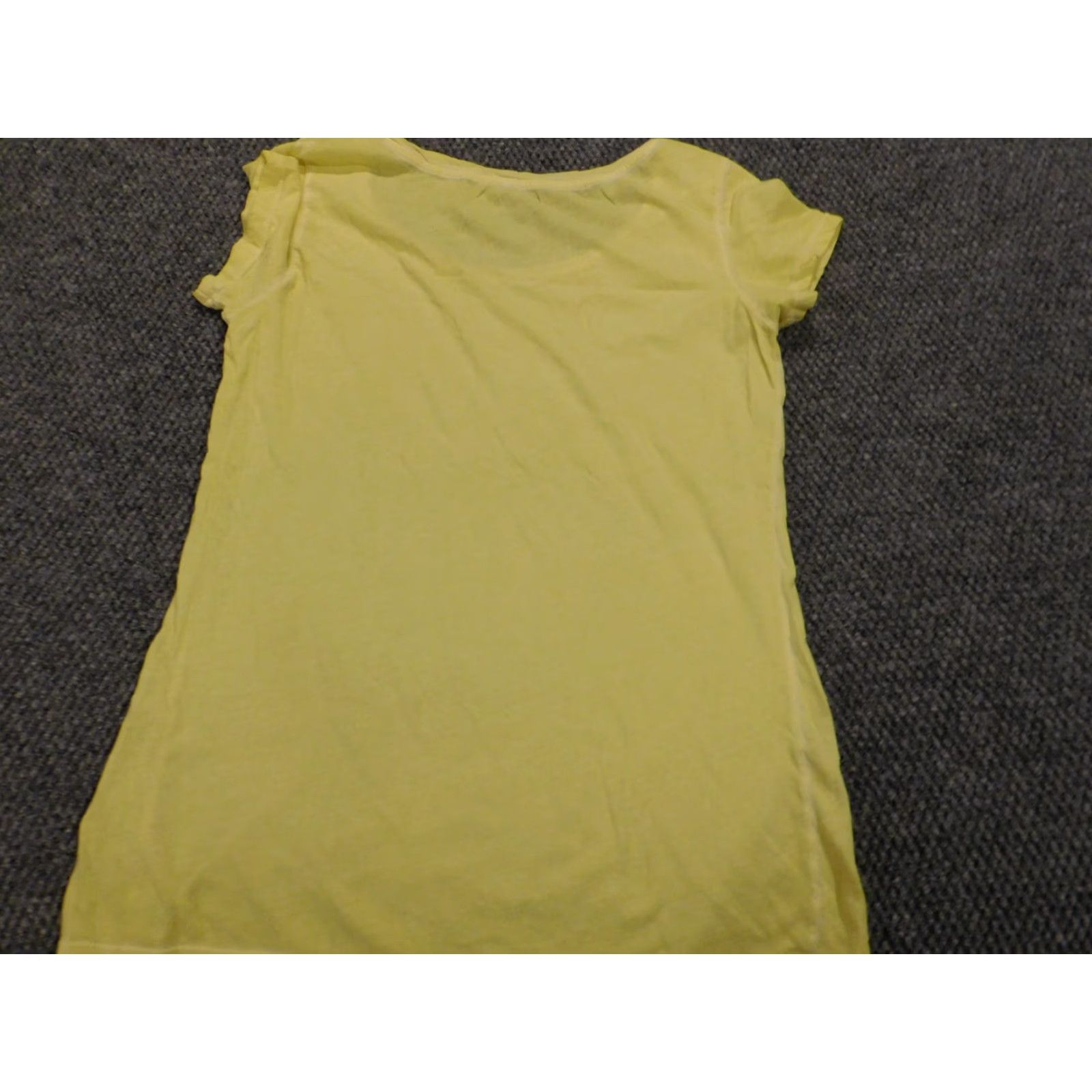 Gap Gap Blouse Shirt Womens S Tall Yellow Short Sleeve Crew Neck Button Cotton Rayon Stitch Classic Vintage? No — omit N/A. Size S / US 4 / IT 40 - 6 Thumbnail