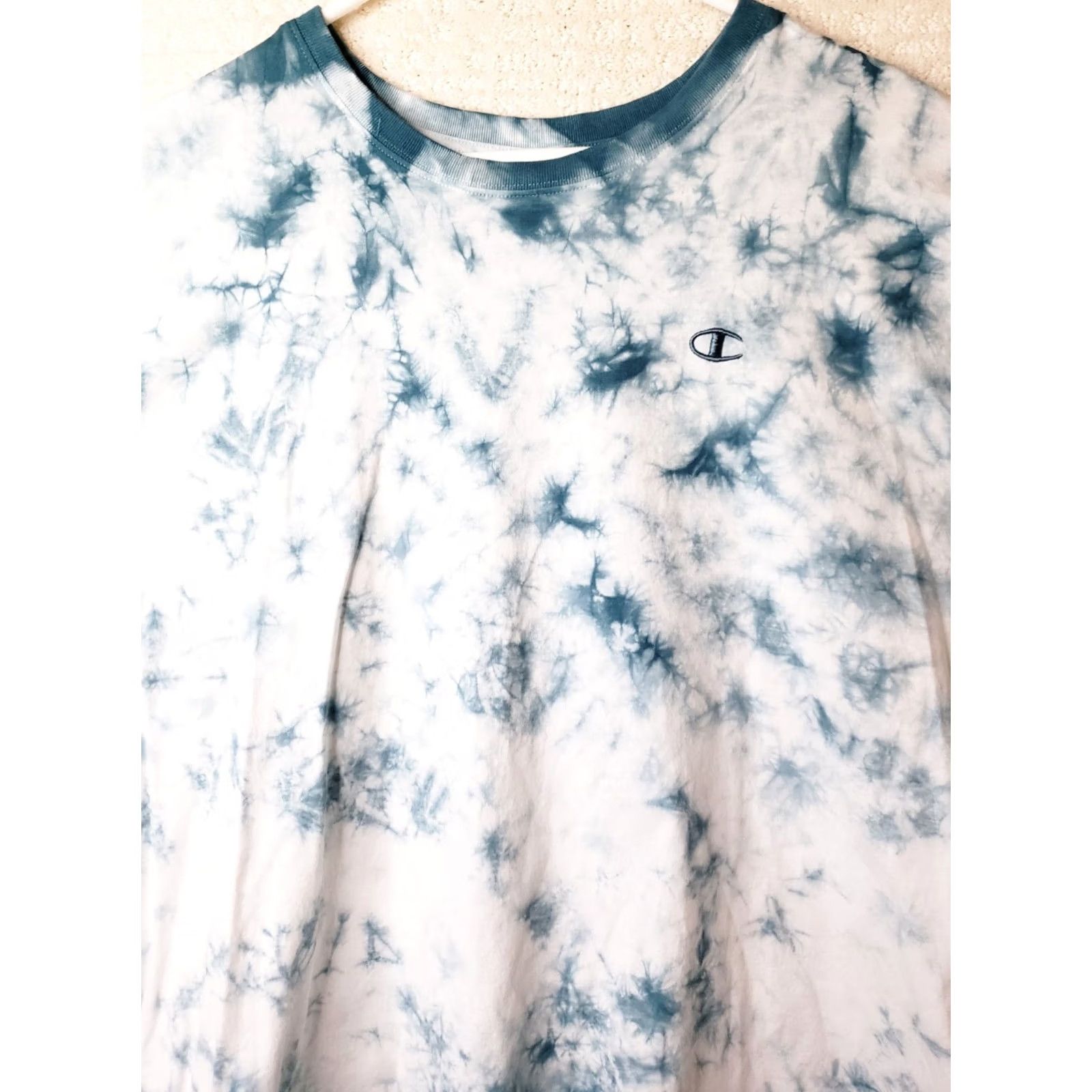 Champion Champion Shirt Men's 2XL White Green Water Camo Logo Short Sleeve Crewneck Size US XXL / EU 58 / 5 - 3 Thumbnail