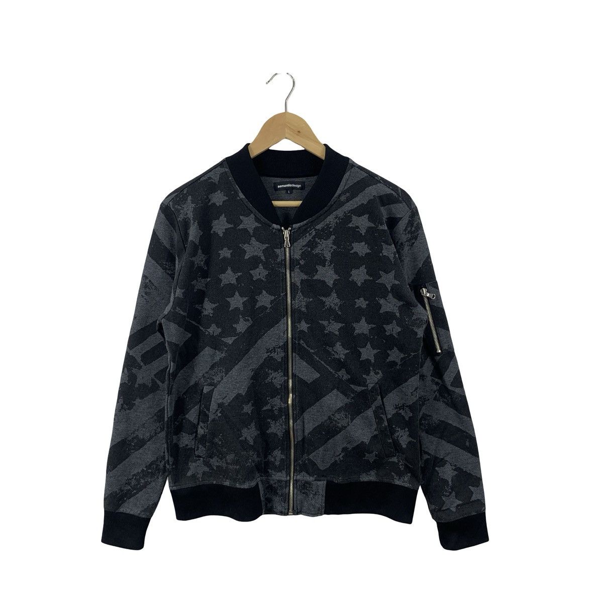semanticdesign Semantic Design Star Print Zip-Up Bomber Jacket Military Size US L / EU 52-54 / 3 - 4 Thumbnail